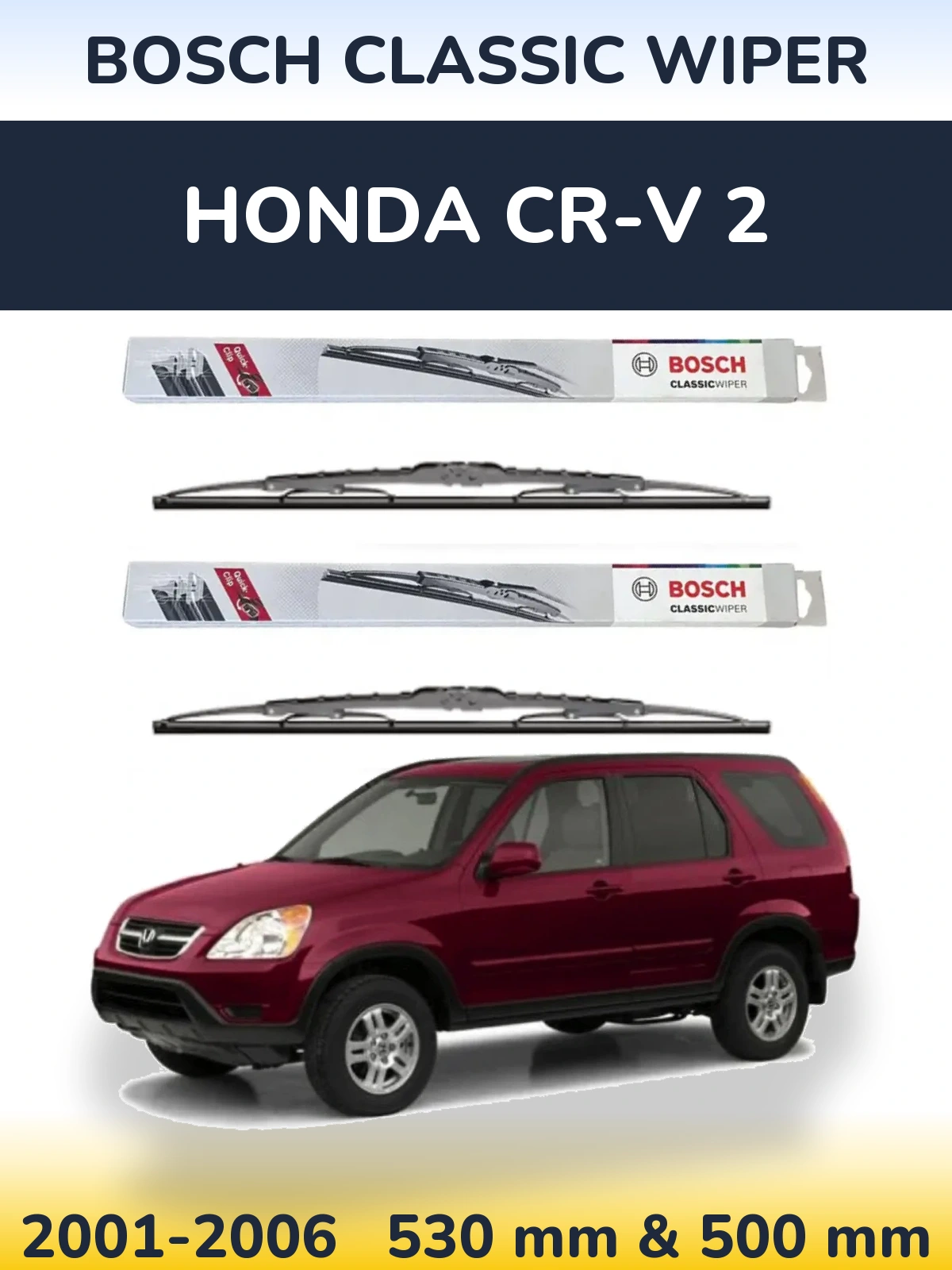Ștergătoare BOSCH Classic Wiper pentru Honda CR-V 2