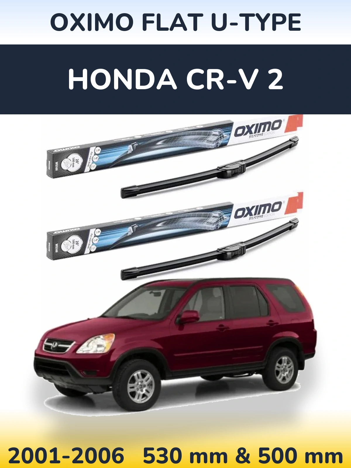 Ștergătoare Oximo Flat U-type pentru Honda CR-V 2