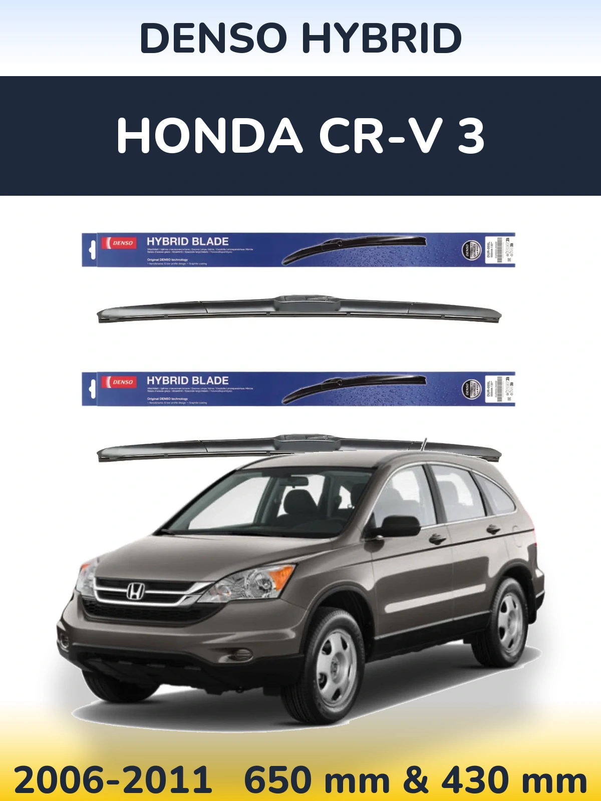 Ștergătoare Denso Hybrid pentru Honda CR-V 3