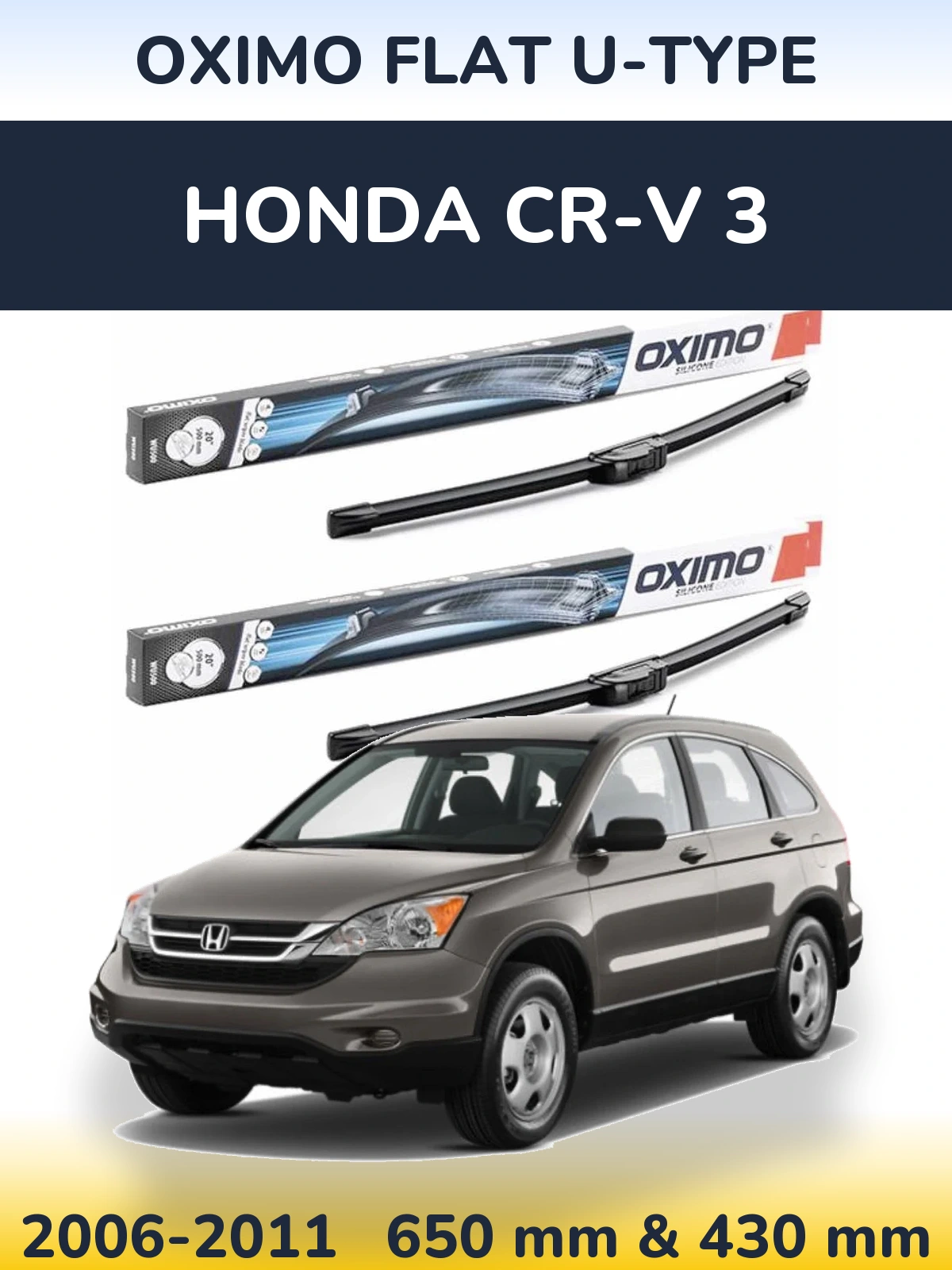 Ștergătoare Oximo Flat U-type pentru Honda CR-V 3
