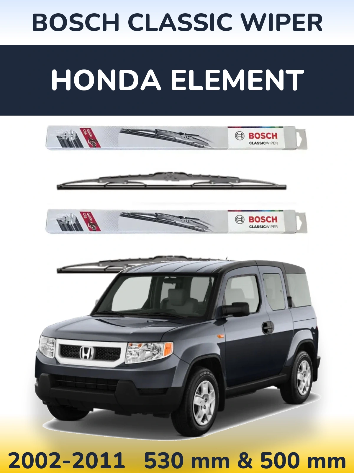 Ștergătoare BOSCH Classic Wiper pentru Honda Element