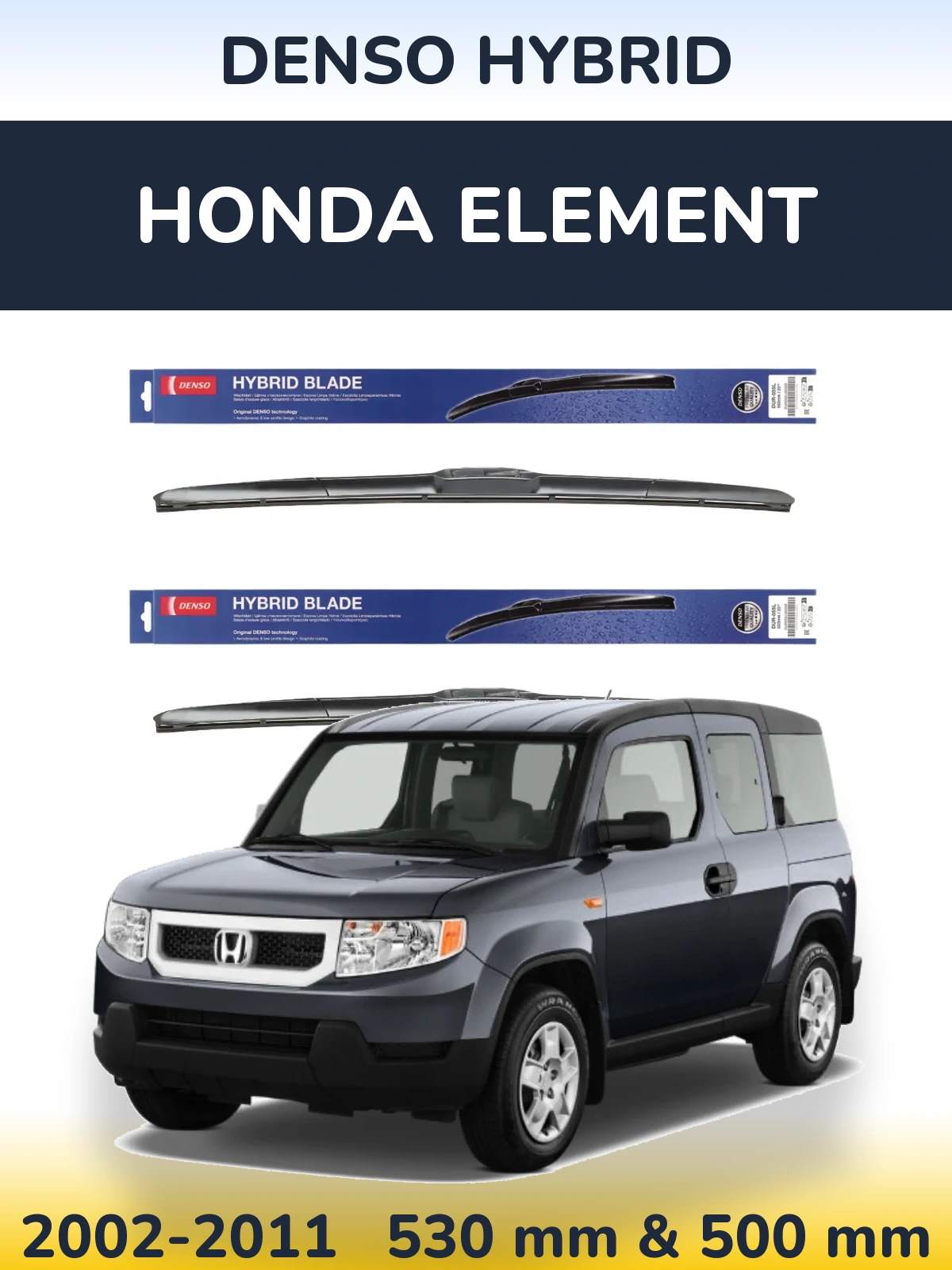 Ștergătoare Denso Hybrid pentru Honda Element