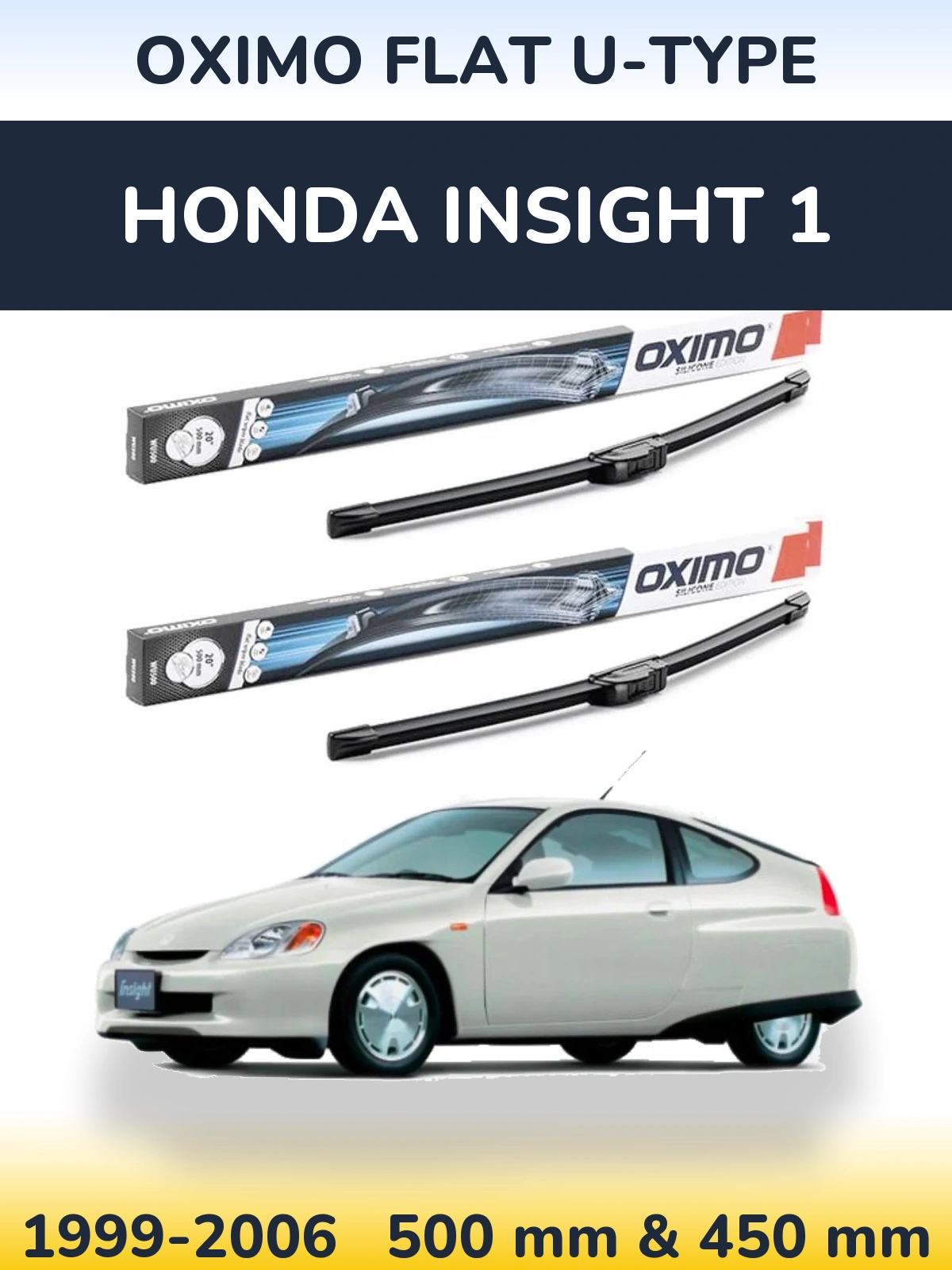 Ștergătoare Oximo Flat U-type pentru Honda Insight 1