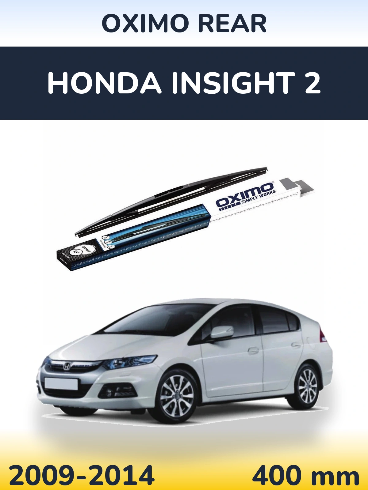 Задний дворник Oximo Rear 400 мм для Honda Insight 2 2009-2014
