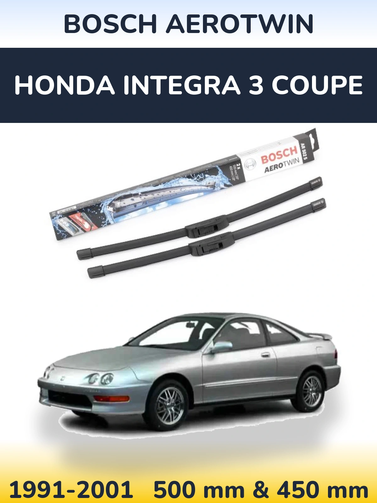 Ștergătoare BOSCH AeroTwin pentru Honda Integra 3 coupe