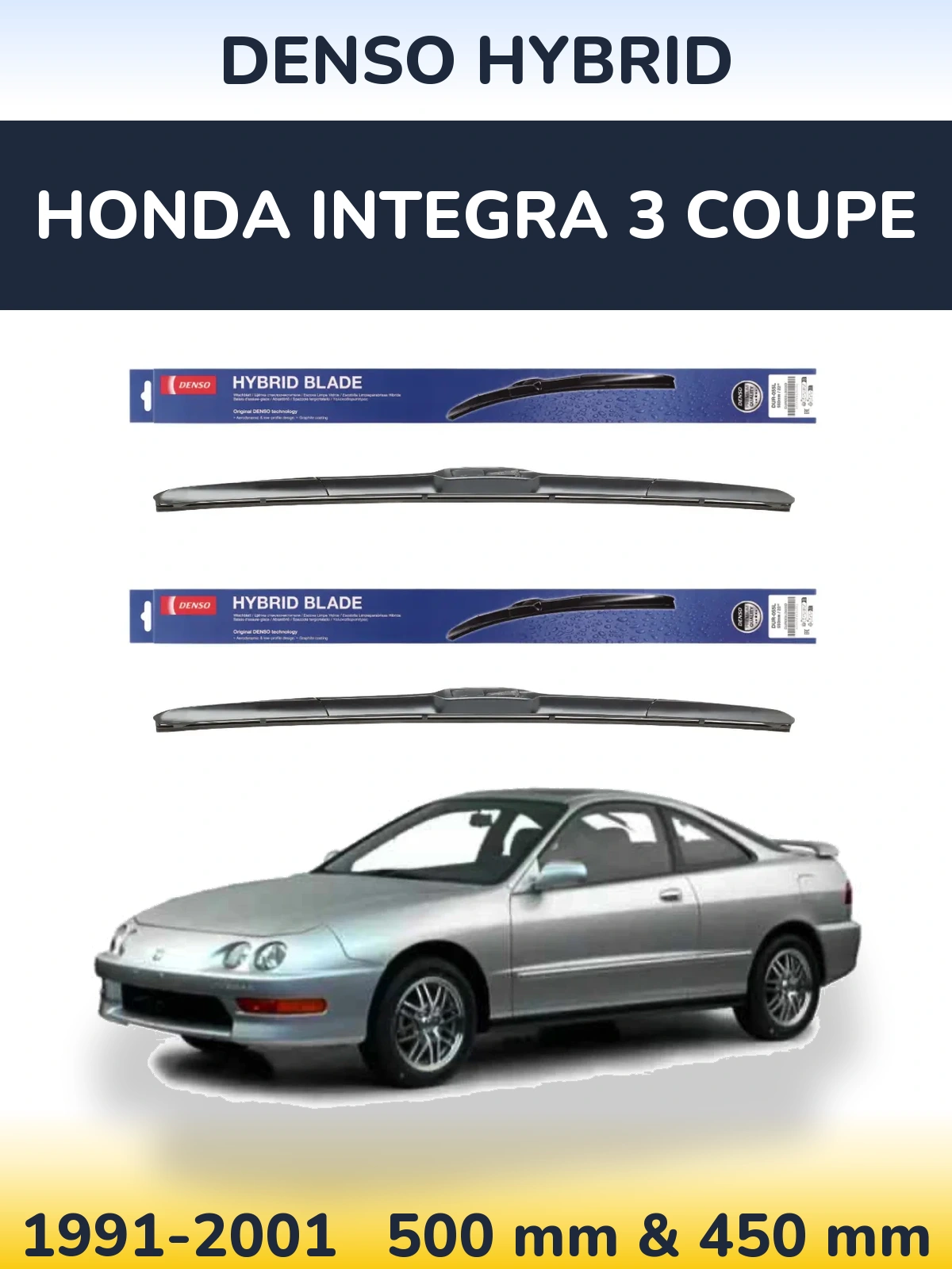 Ștergătoare Denso Hybrid pentru Honda Integra 3 coupe