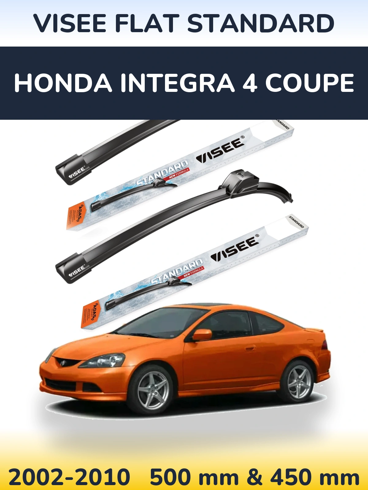 Ștergătoare VISEE FLAT STANDARD pentru Honda Integra 4 coupe