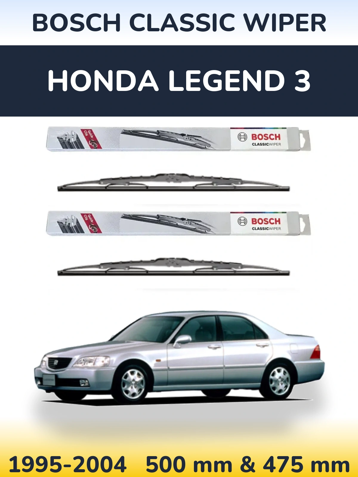 Ștergătoare BOSCH Classic Wiper pentru Honda Legend 3