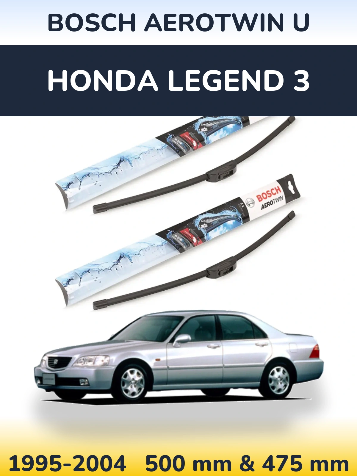 Ștergătoare BOSCH AeroTwin U pentru Honda Legend 3
