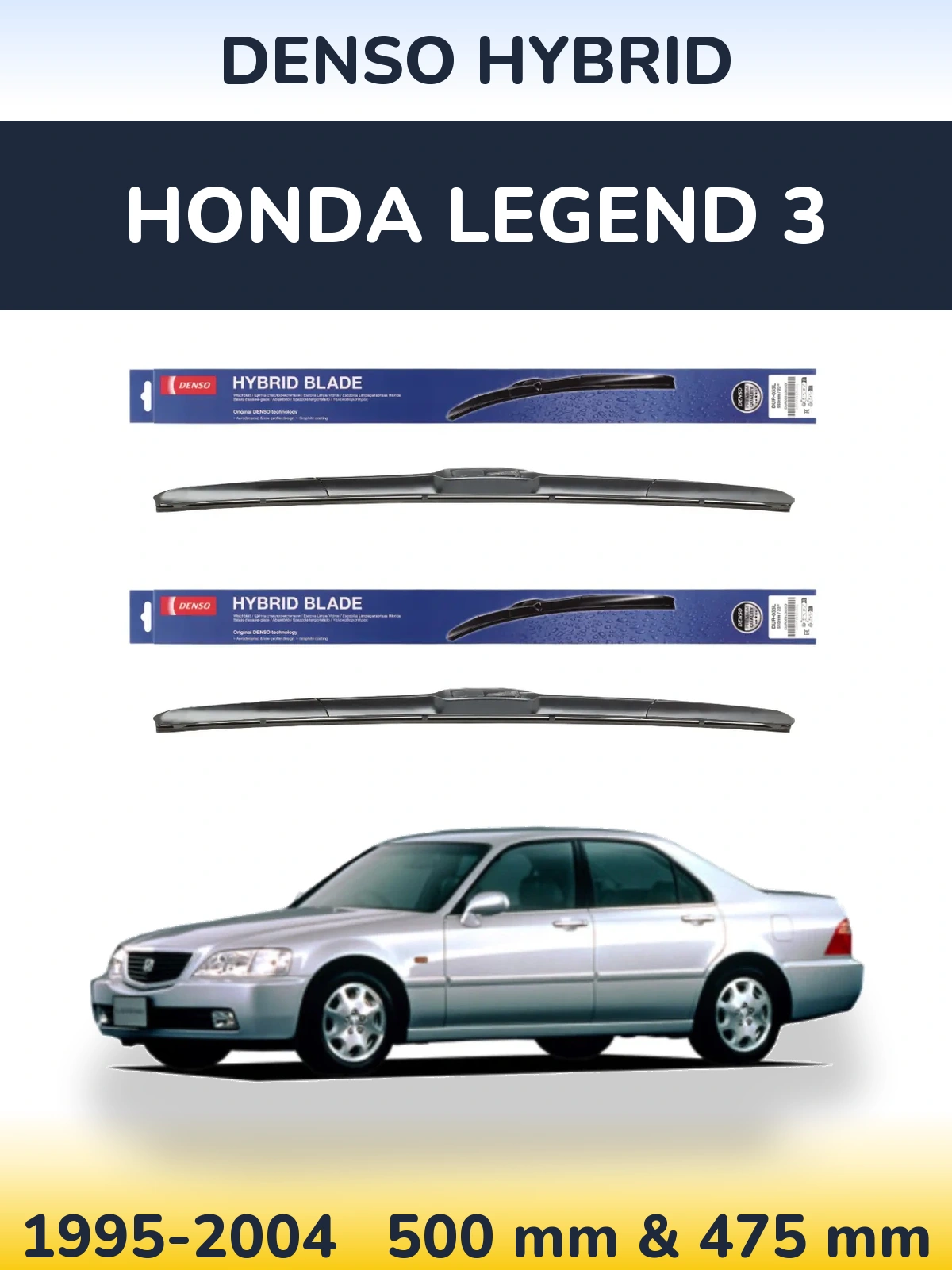 Ștergătoare Denso Hybrid pentru Honda Legend 3