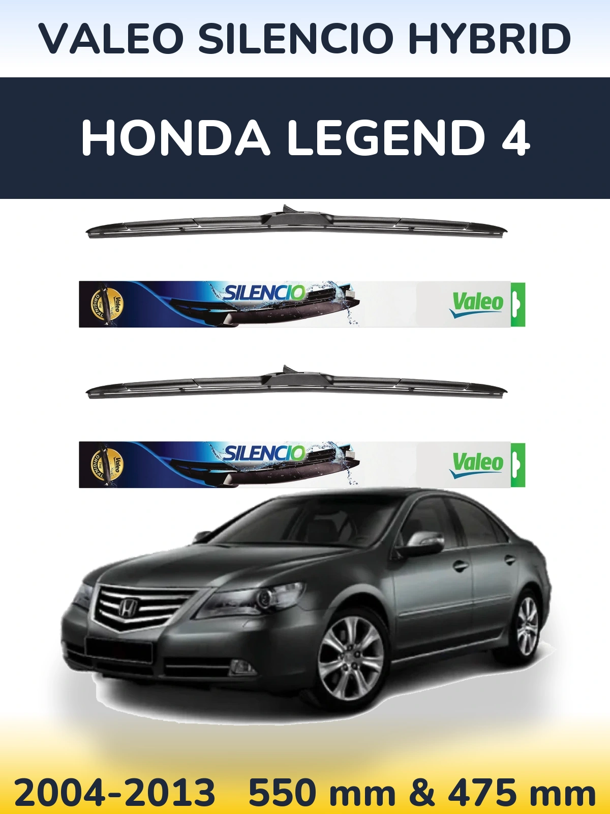 Ștergătoare Valeo Silencio Hybrid pentru Honda Legend 4