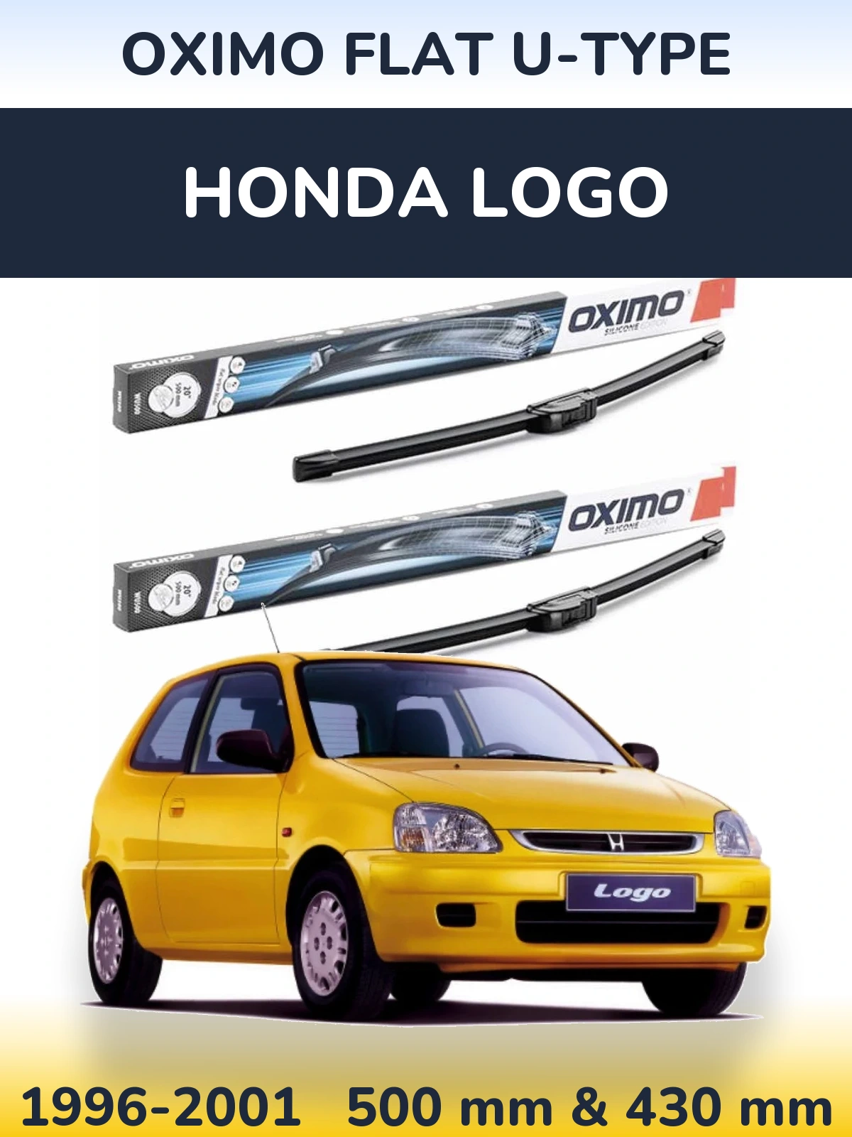 Ștergătoare Oximo Flat U-type pentru Honda Logo