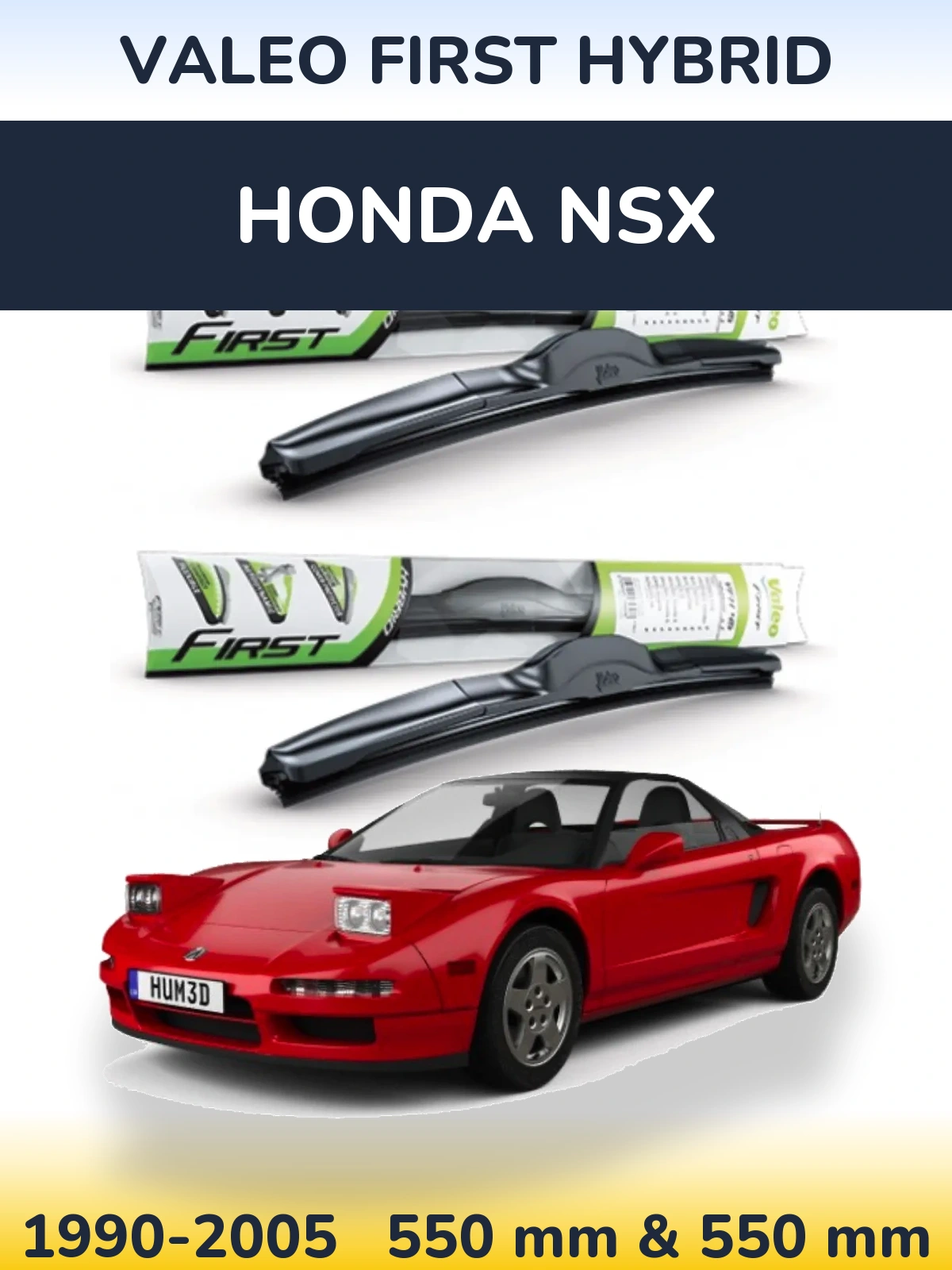 Ștergătoare Valeo First Hybrid pentru Honda NSX