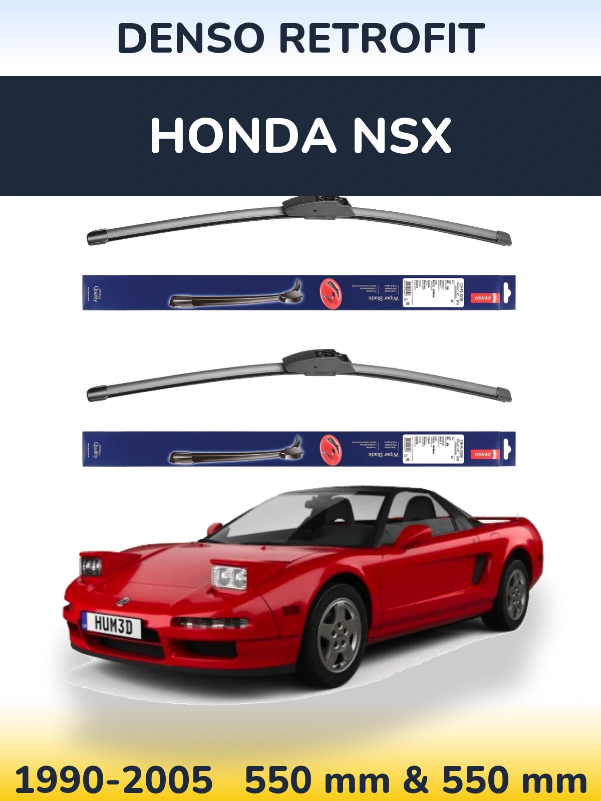 Ștergătoare Denso Retrofit pentru Honda NSX