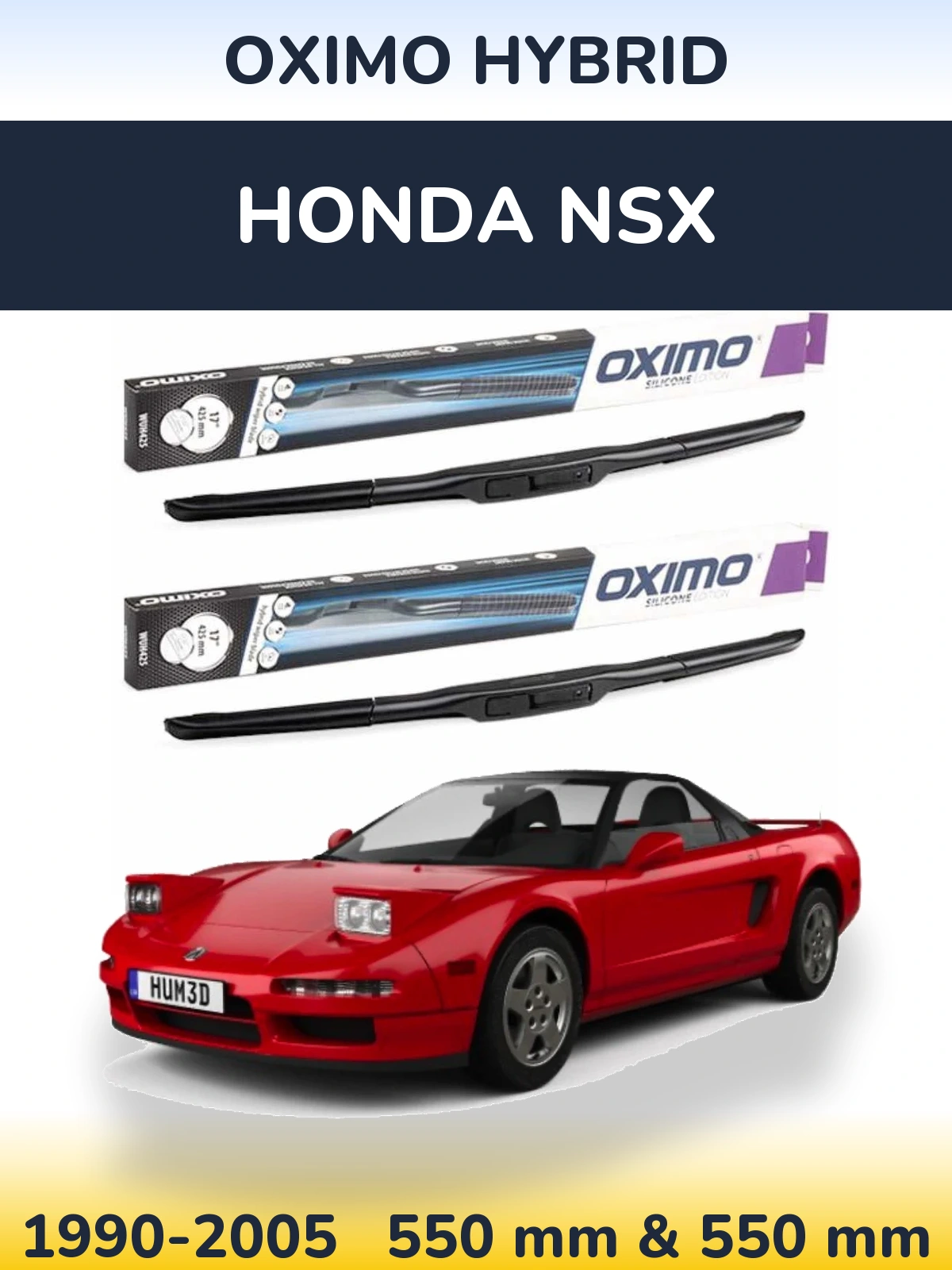 Ștergătoare Oximo Hybrid pentru Honda NSX