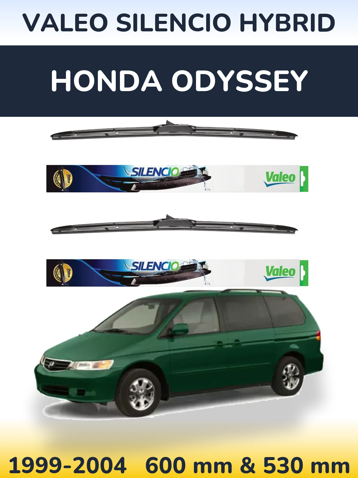Ștergătoare Valeo Silencio Hybrid pentru Honda Odyssey
