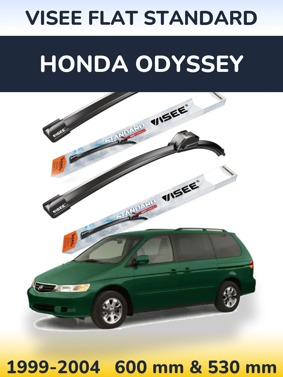 Ștergătoare VISEE FLAT STANDARD pentru Honda Odyssey