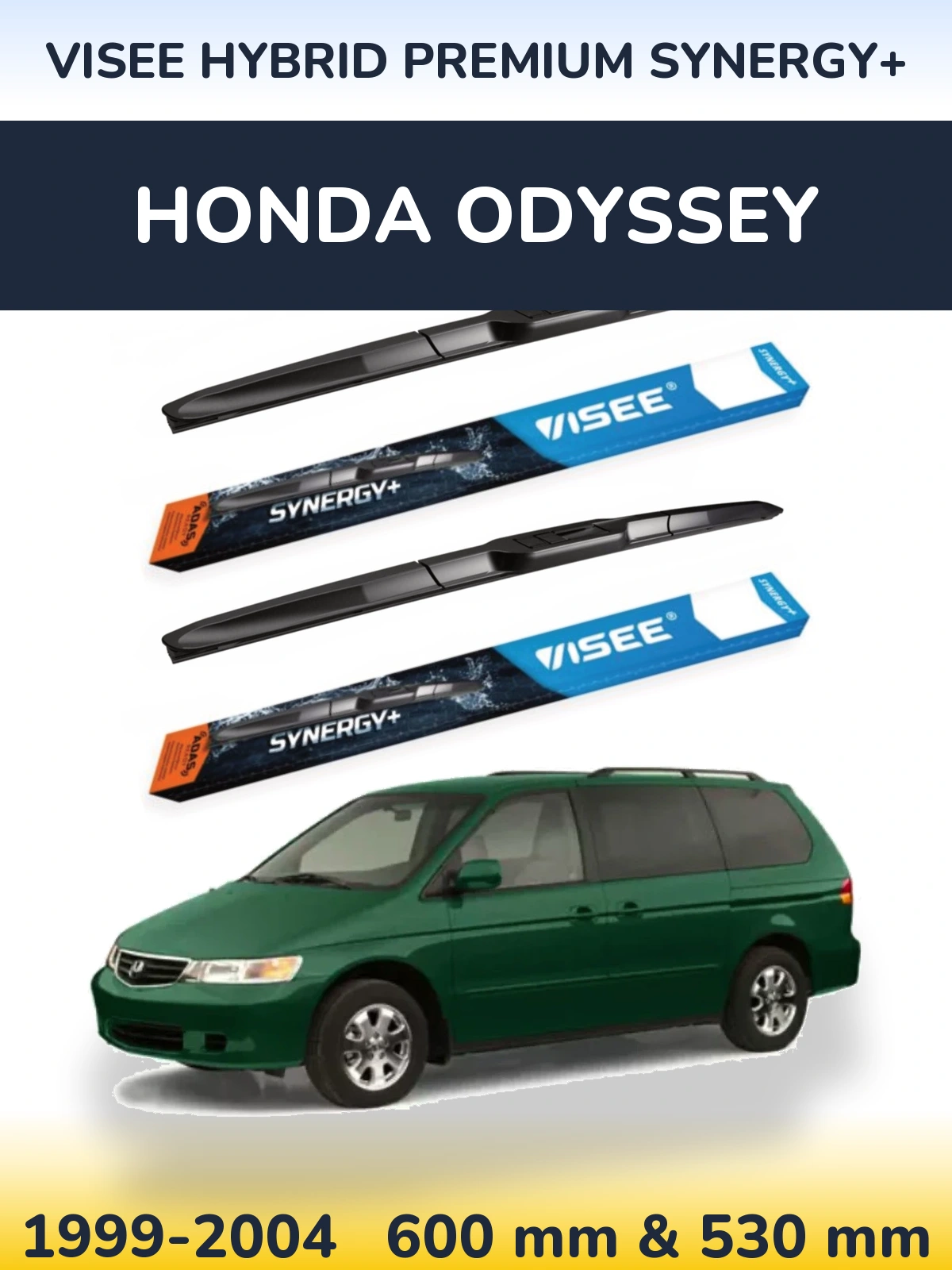 Ștergătoare VISEE HYBRID PREMIUM SYNERGY+ pentru Honda Odyssey
