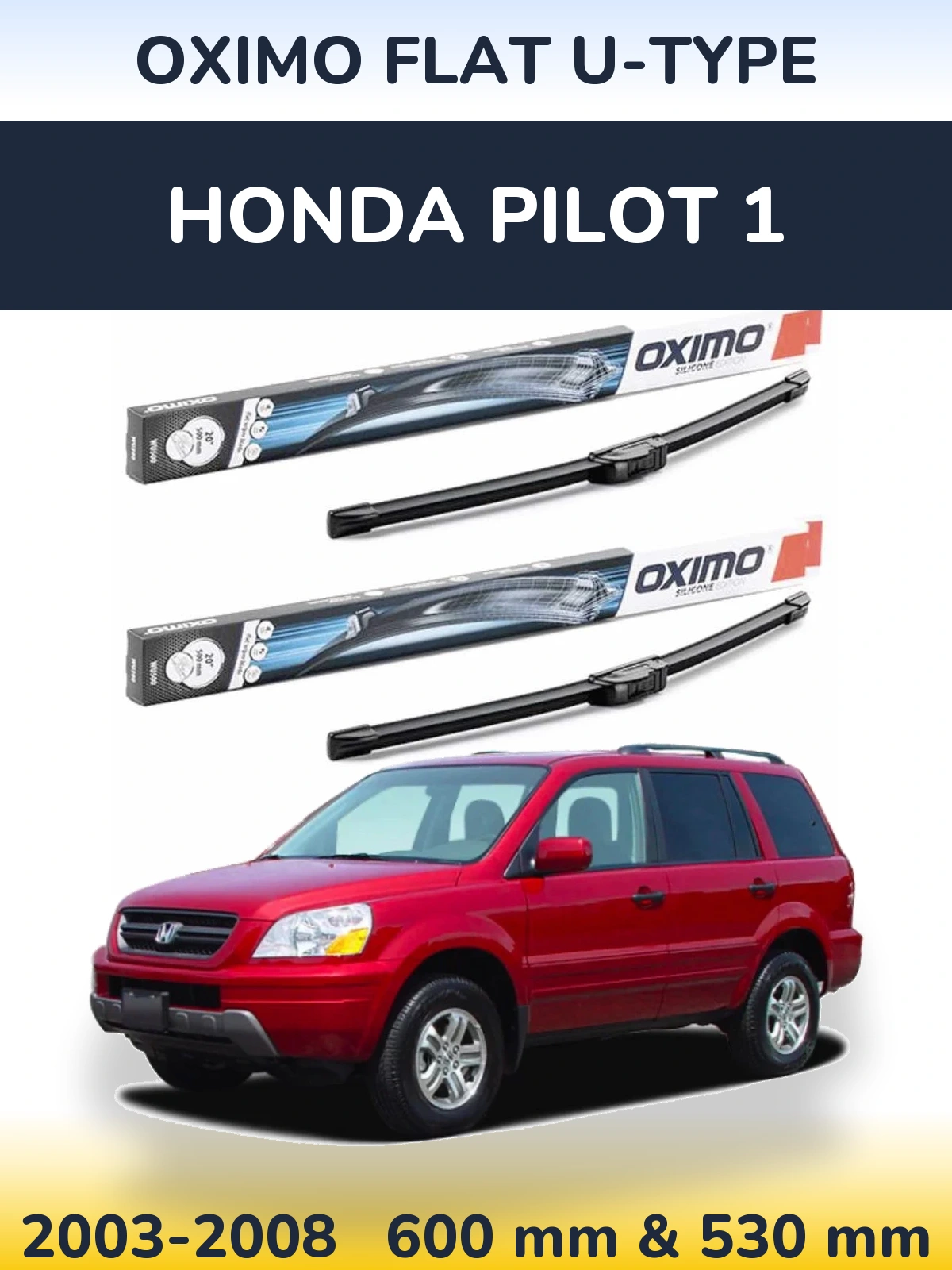 Ștergătoare Oximo Flat U-type pentru Honda Pilot 1