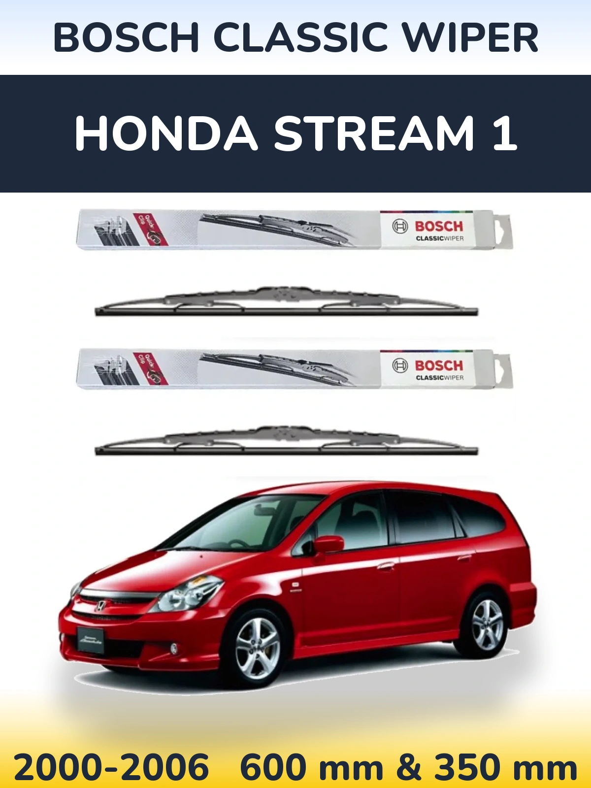 Ștergătoare BOSCH Classic Wiper pentru Honda Stream 1