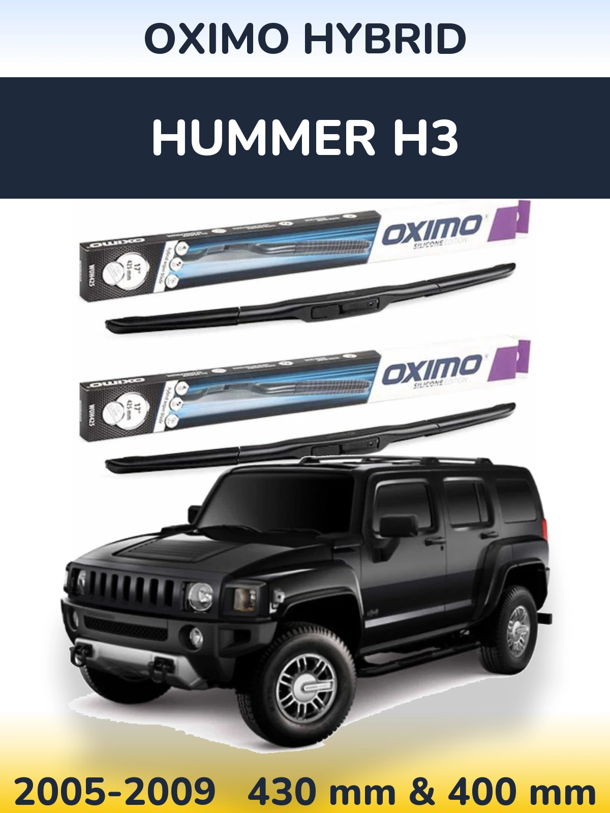Ștergătoare Oximo Hybrid pentru Hummer H3