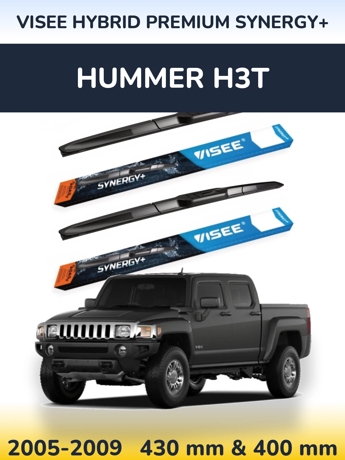 Ștergătoare VISEE HYBRID PREMIUM SYNERGY+ pentru Hummer H3T