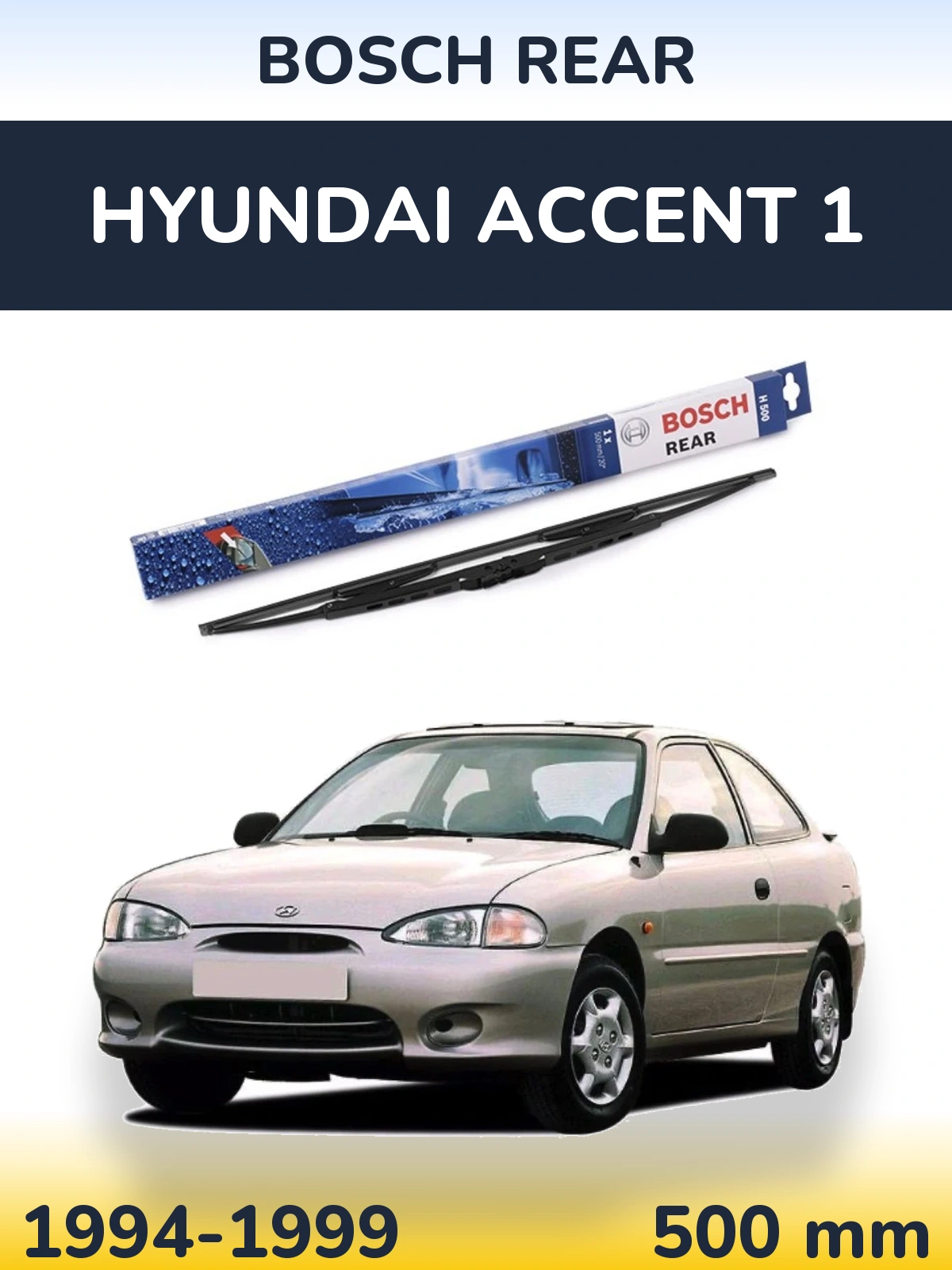 Ștergătoare BOSCH Rear pentru Hyundai Accent 1