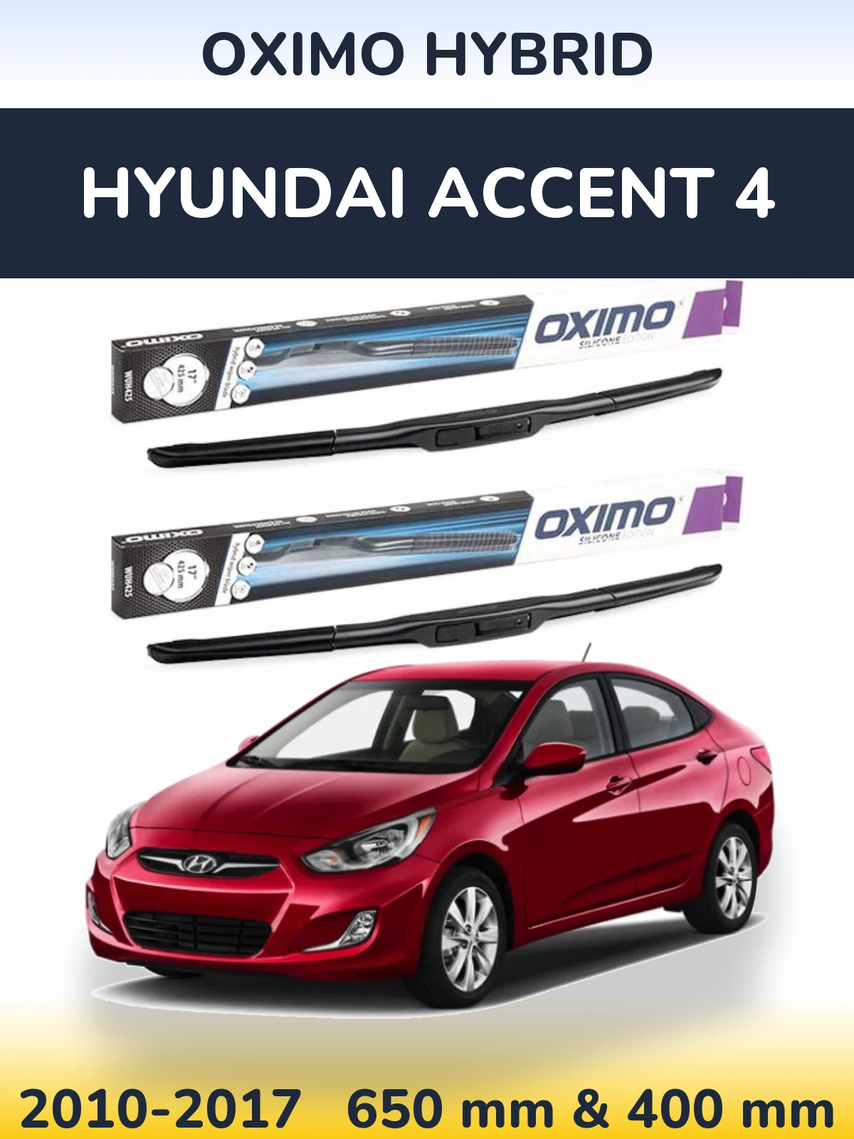 Ștergătoare Oximo Hybrid pentru Hyundai Accent 4