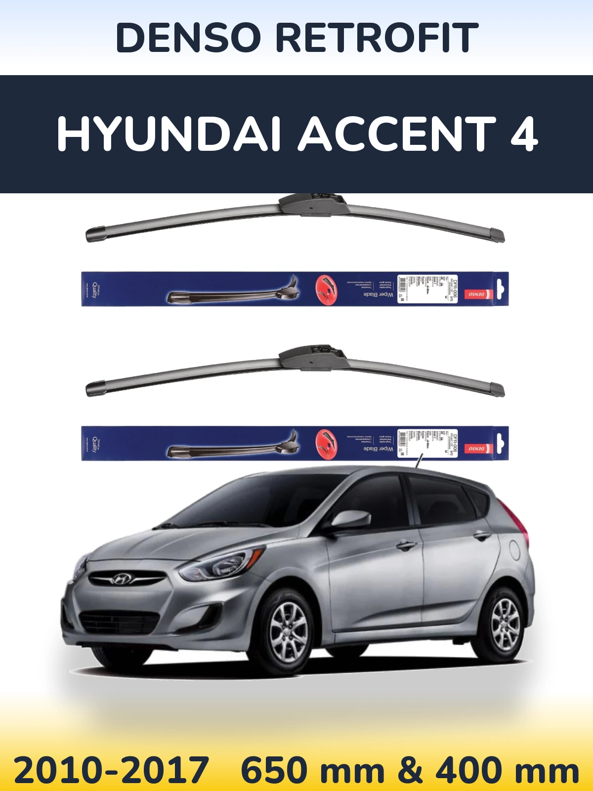 Ștergătoare Denso Retrofit pentru Hyundai Accent 4