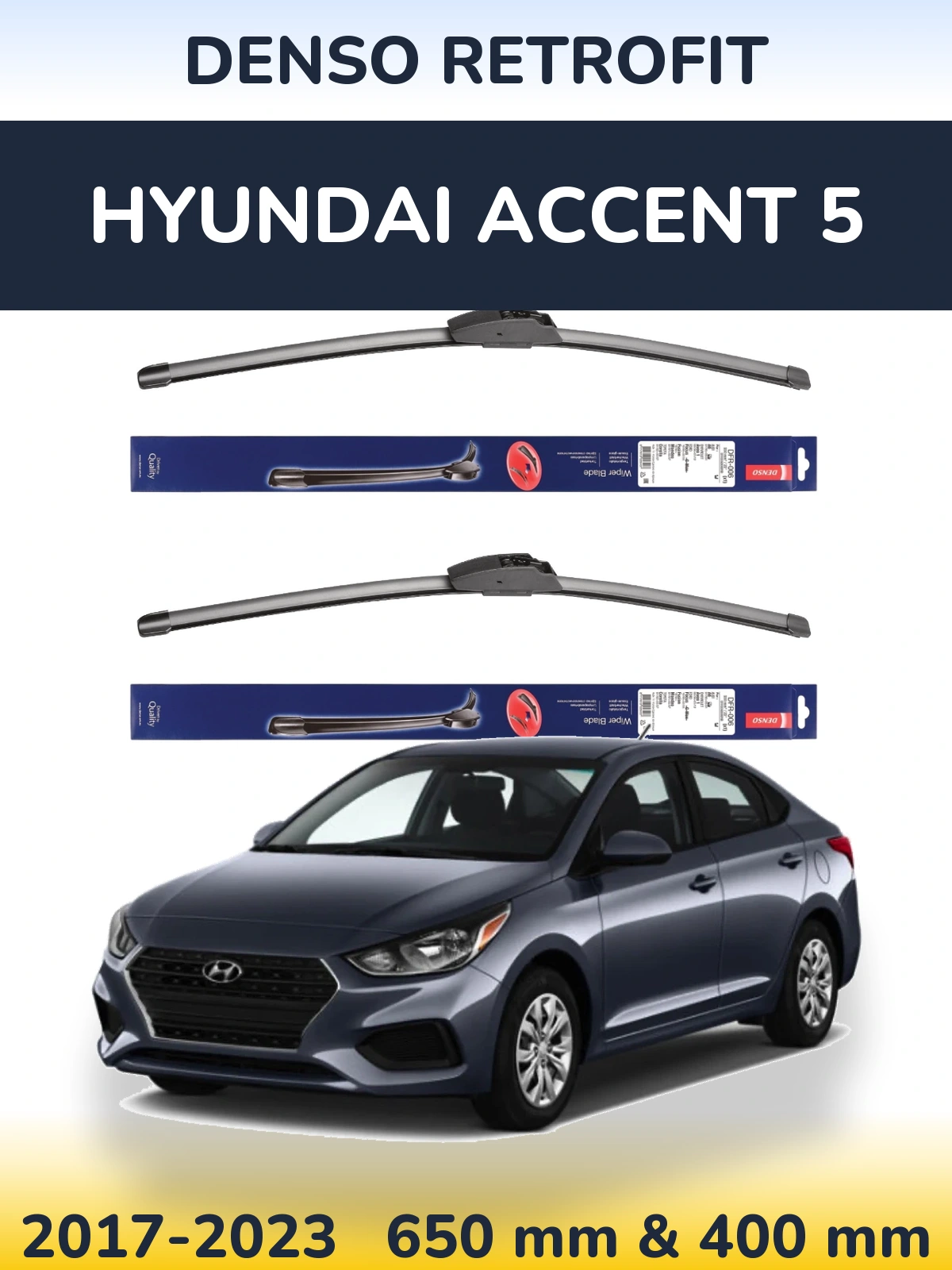 Ștergătoare Denso Retrofit pentru Hyundai Accent 5