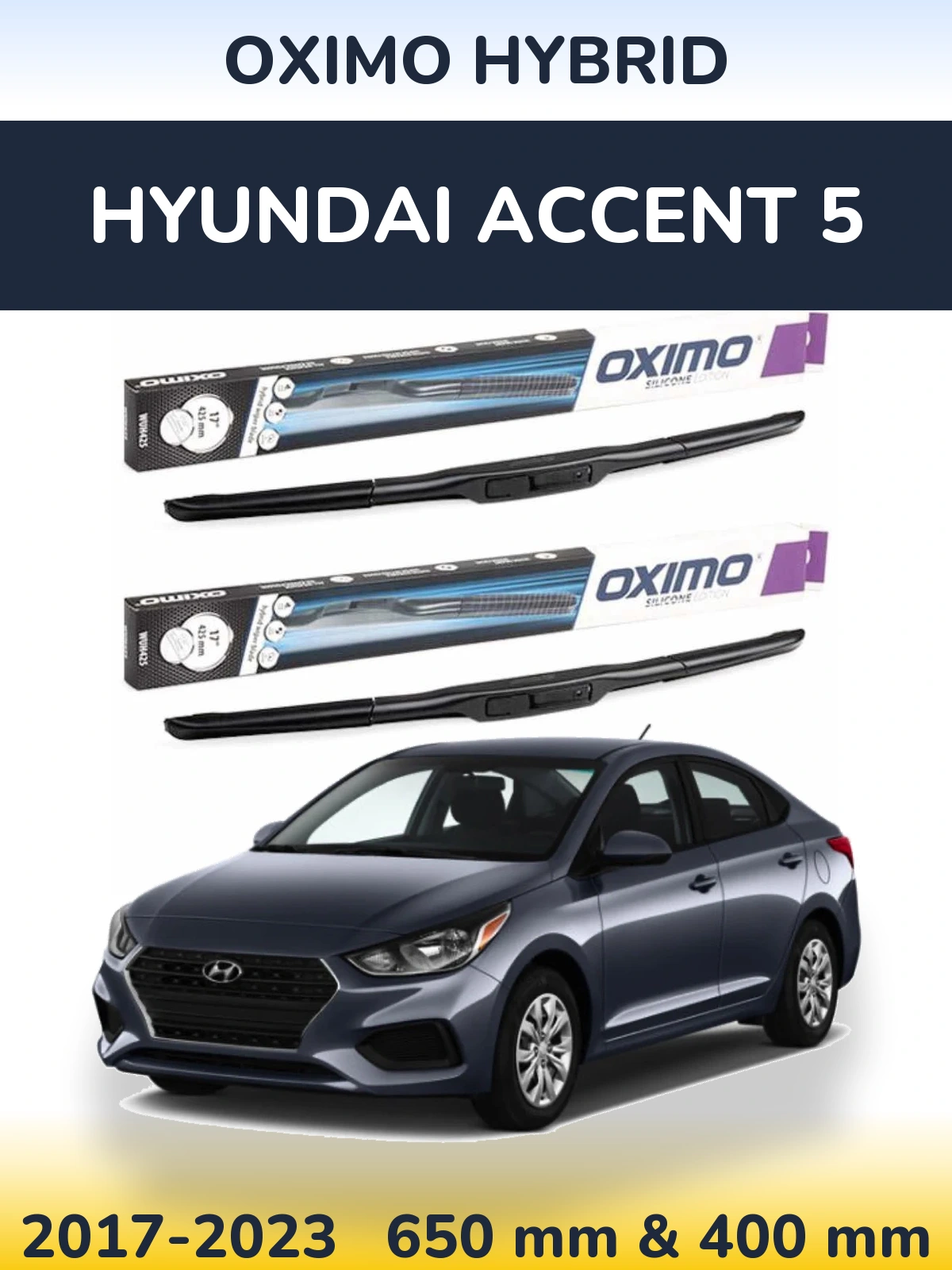 Ștergătoare Oximo Hybrid pentru Hyundai Accent 5