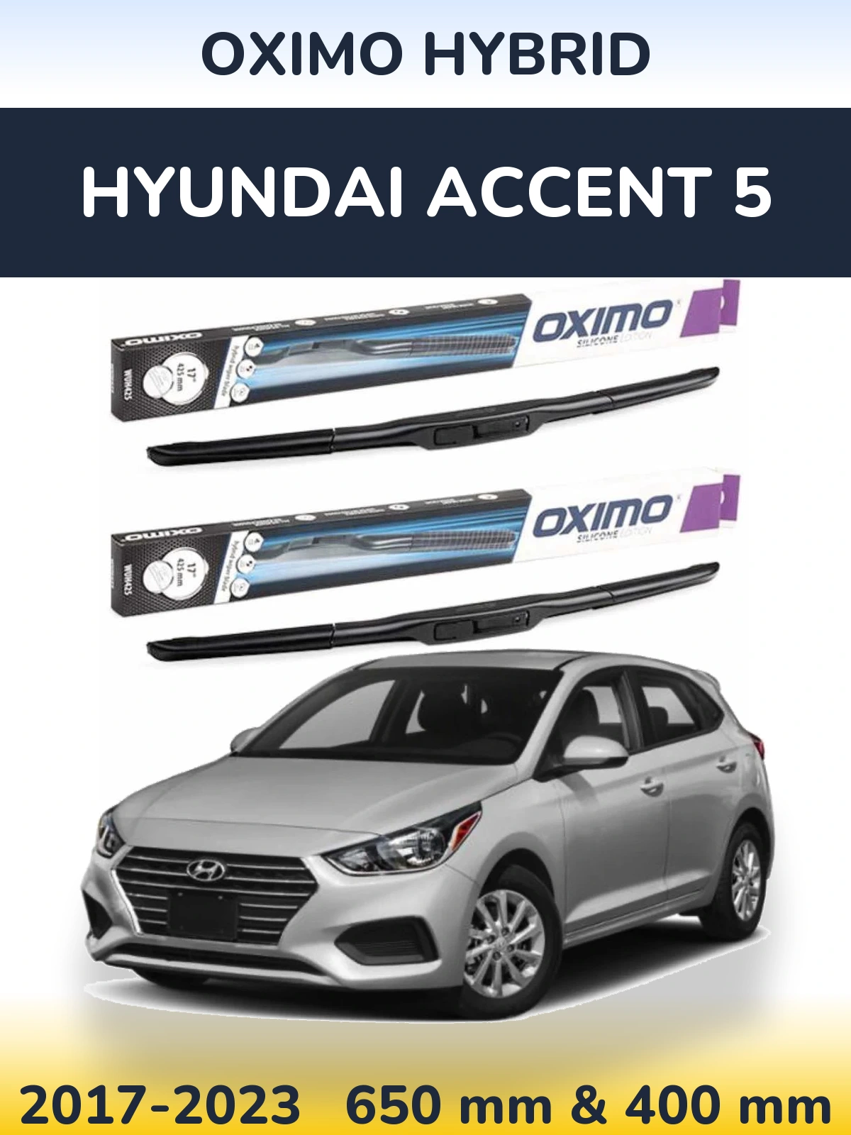 Ștergătoare Oximo Hybrid pentru Hyundai Accent 5