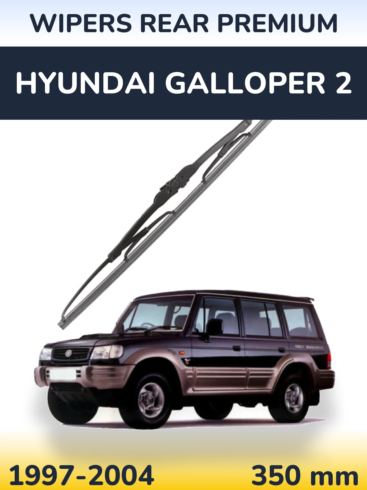 Ștergătoare WIPERS REAR PREMIUM pentru Hyundai Galloper 2