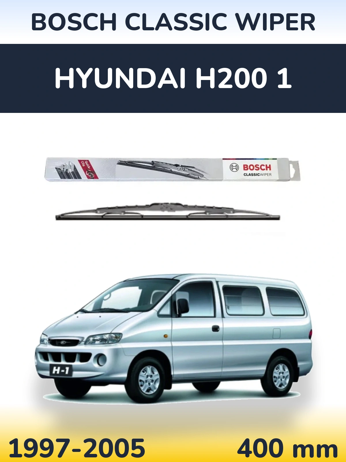 Ștergătoare BOSCH Classic Wiper pentru Hyundai H200 1