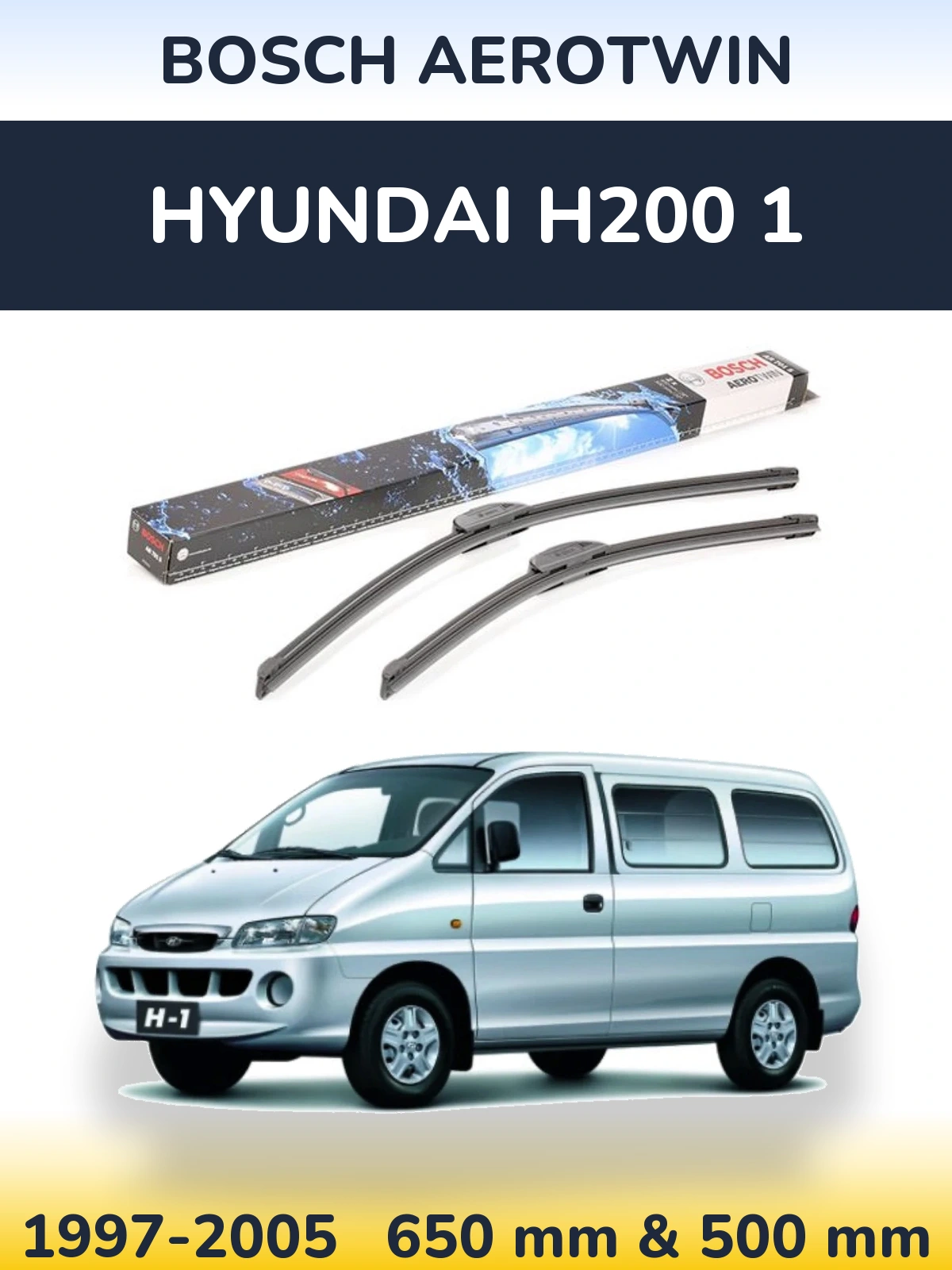 Ștergătoare BOSCH AeroTwin pentru Hyundai H200 1