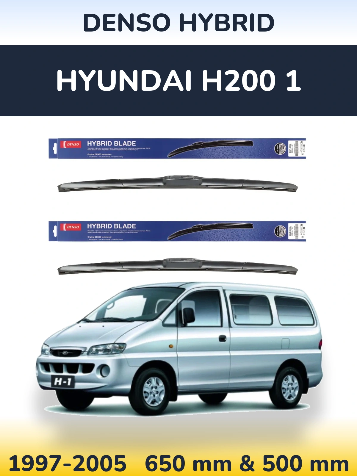 Ștergătoare Denso Hybrid pentru Hyundai H200 1