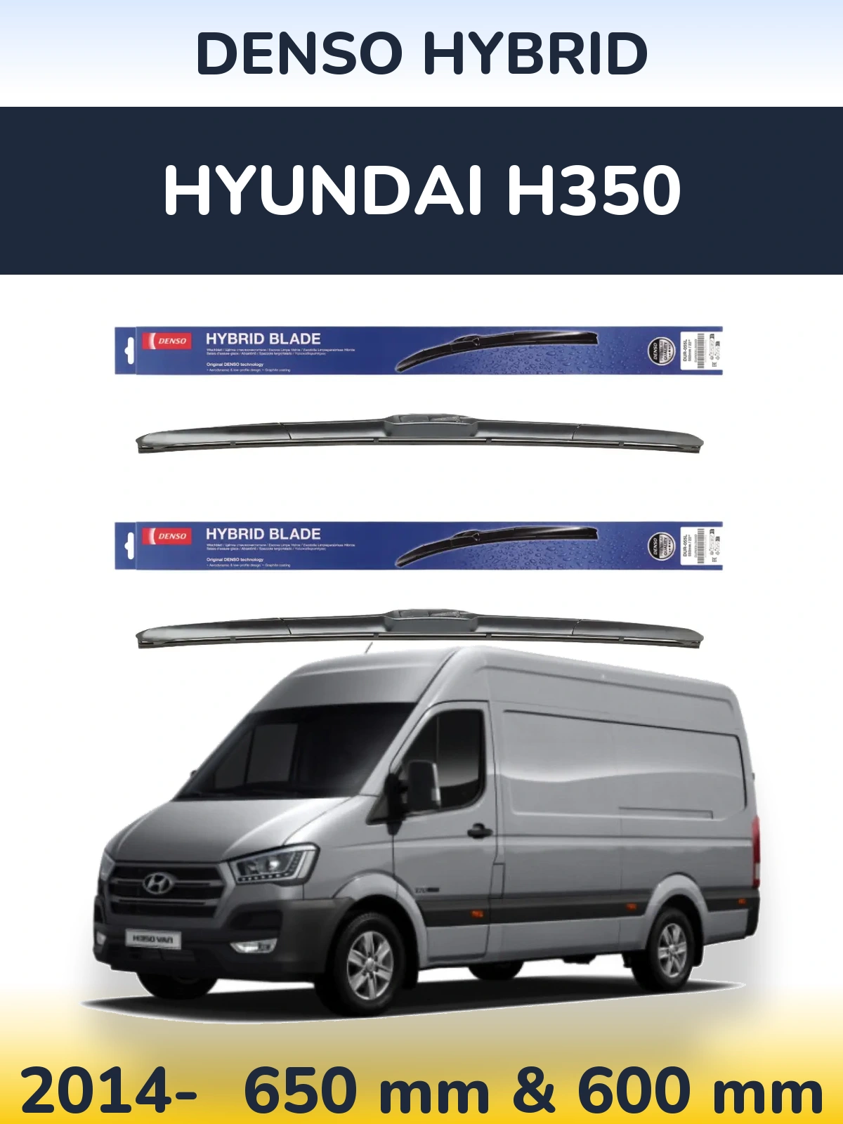 Ștergătoare Denso Hybrid pentru Hyundai H350