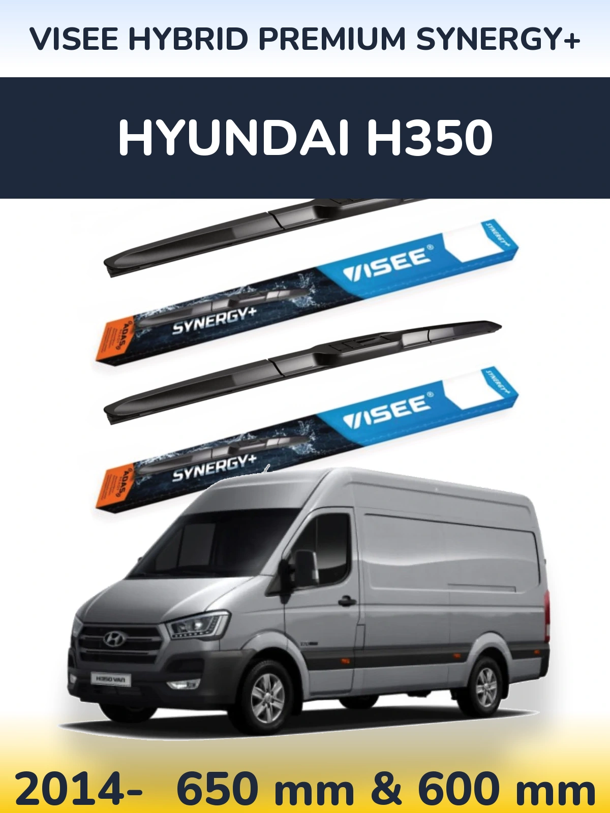 Ștergătoare VISEE HYBRID PREMIUM SYNERGY+ pentru Hyundai H350