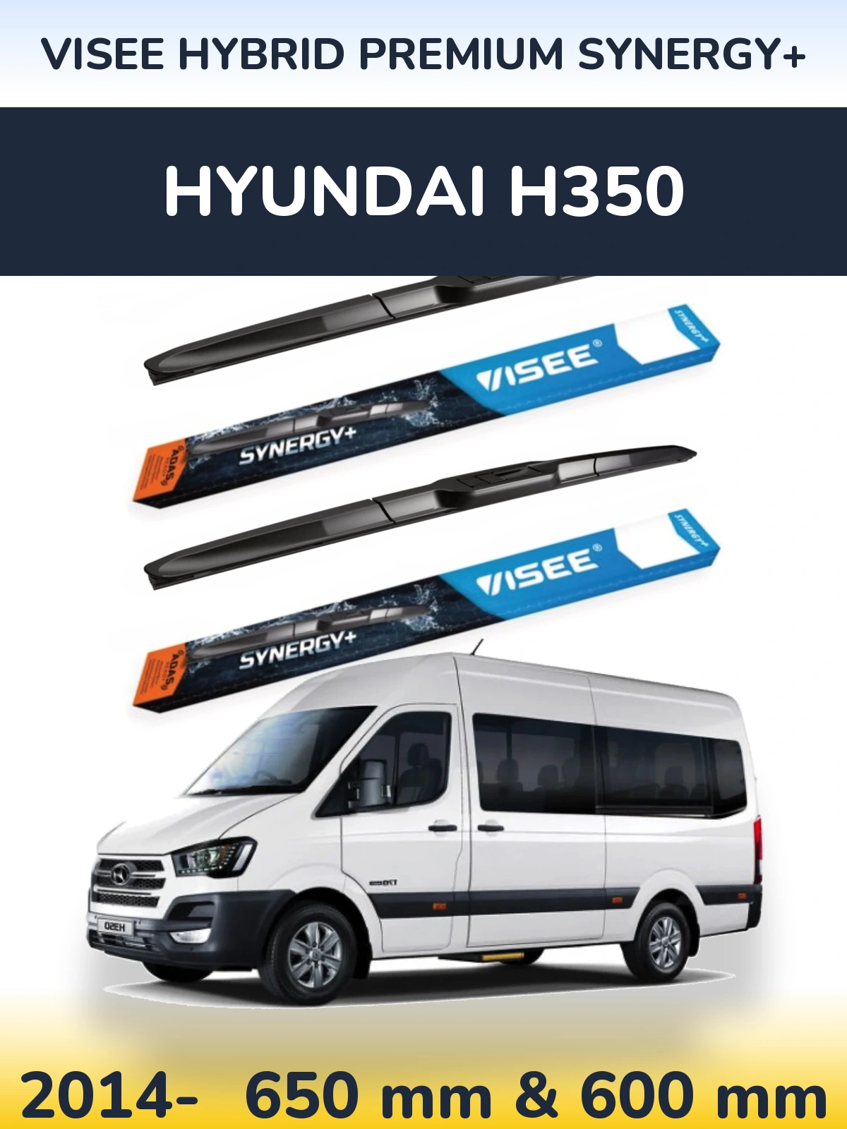 Ștergătoare VISEE HYBRID PREMIUM SYNERGY+ pentru Hyundai H350
