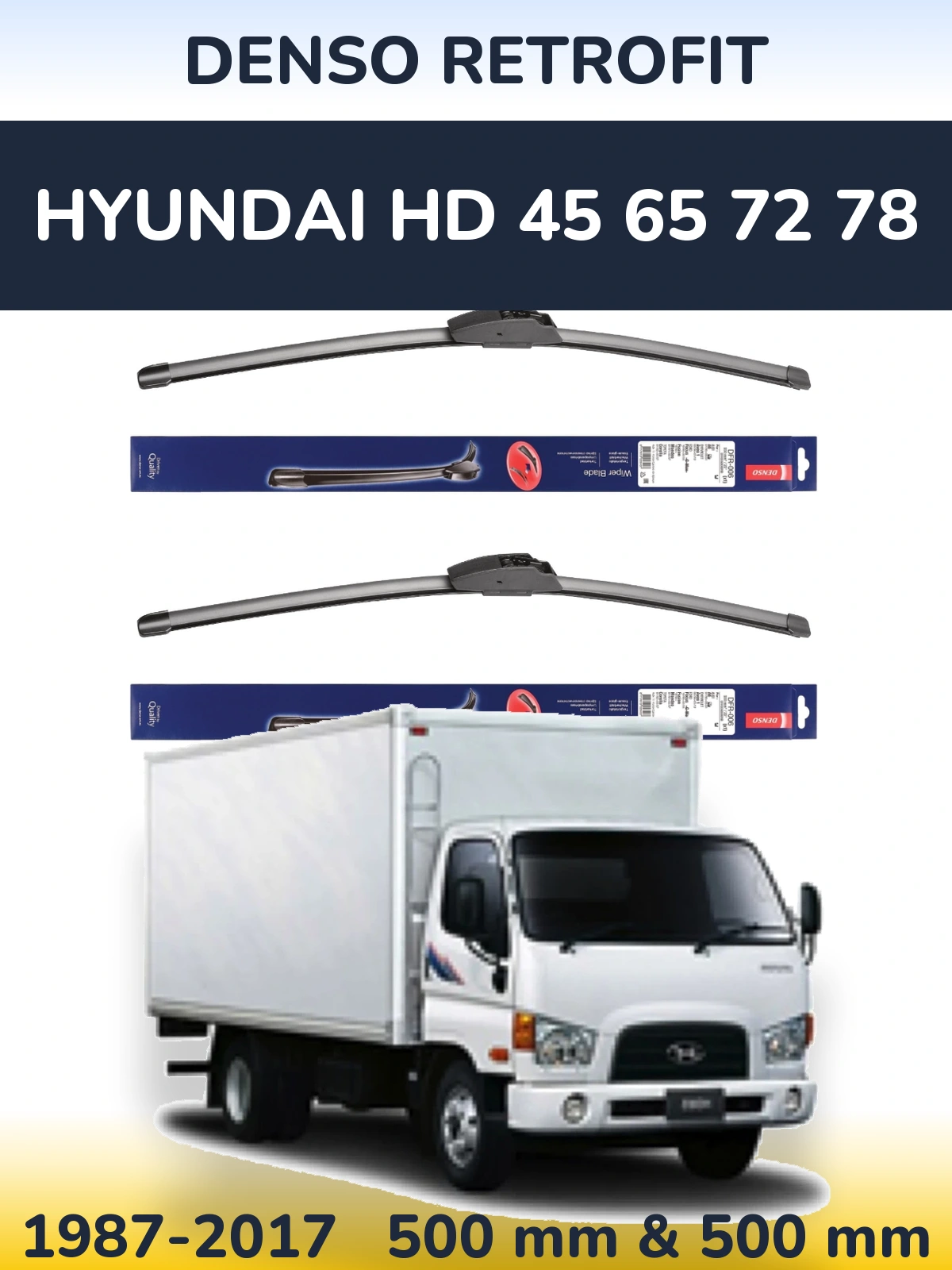 Ștergătoare Denso Retrofit pentru Hyundai HD 45 65 72 78