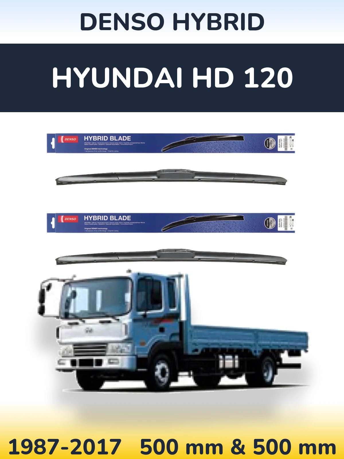 Ștergătoare Denso Hybrid pentru Hyundai HD 120