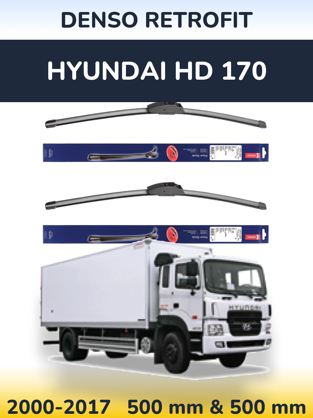 Ștergătoare Denso Retrofit pentru Hyundai HD 170