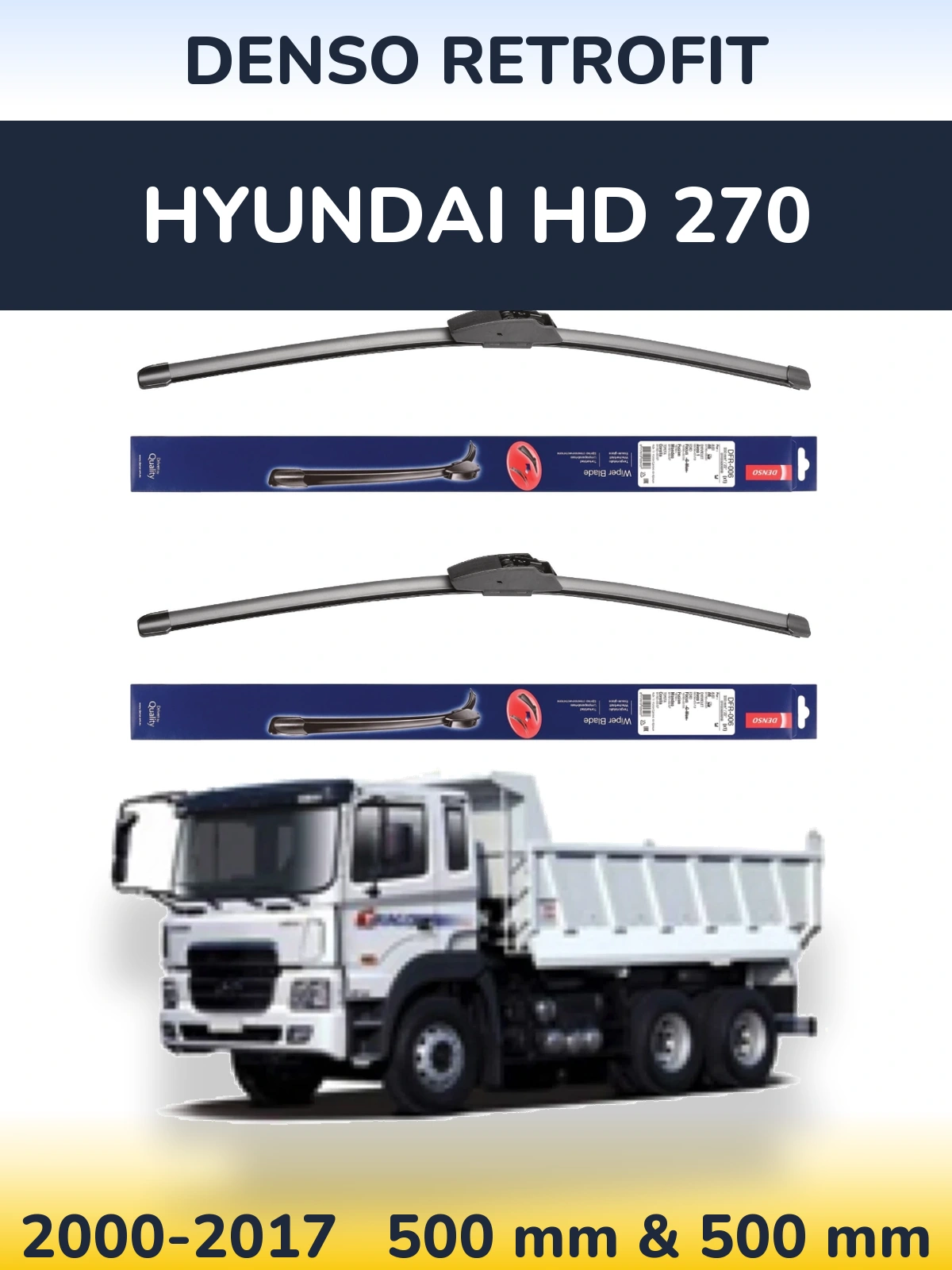 Ștergătoare Denso Retrofit pentru Hyundai HD 270