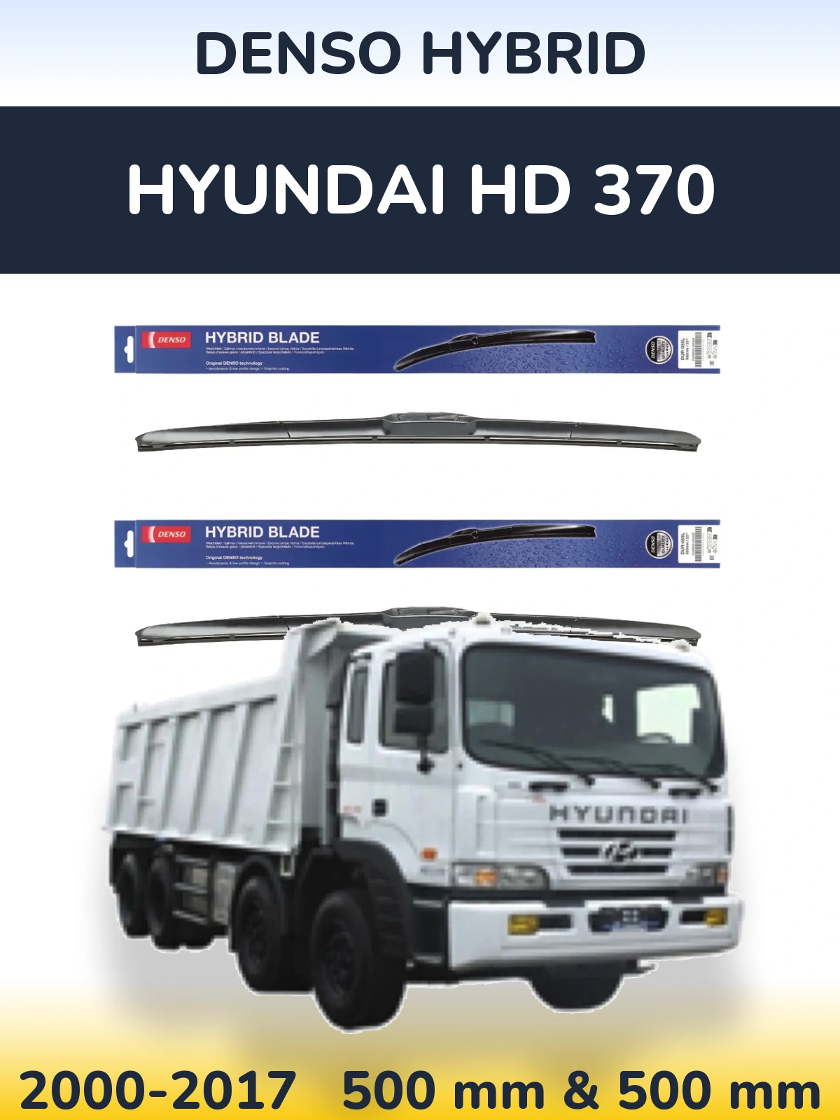 Ștergătoare Denso Hybrid pentru Hyundai HD 370