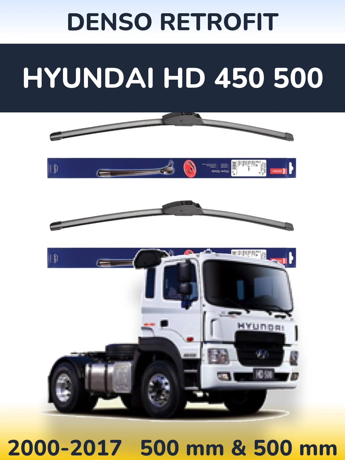 Ștergătoare Denso Retrofit pentru Hyundai HD 450 500