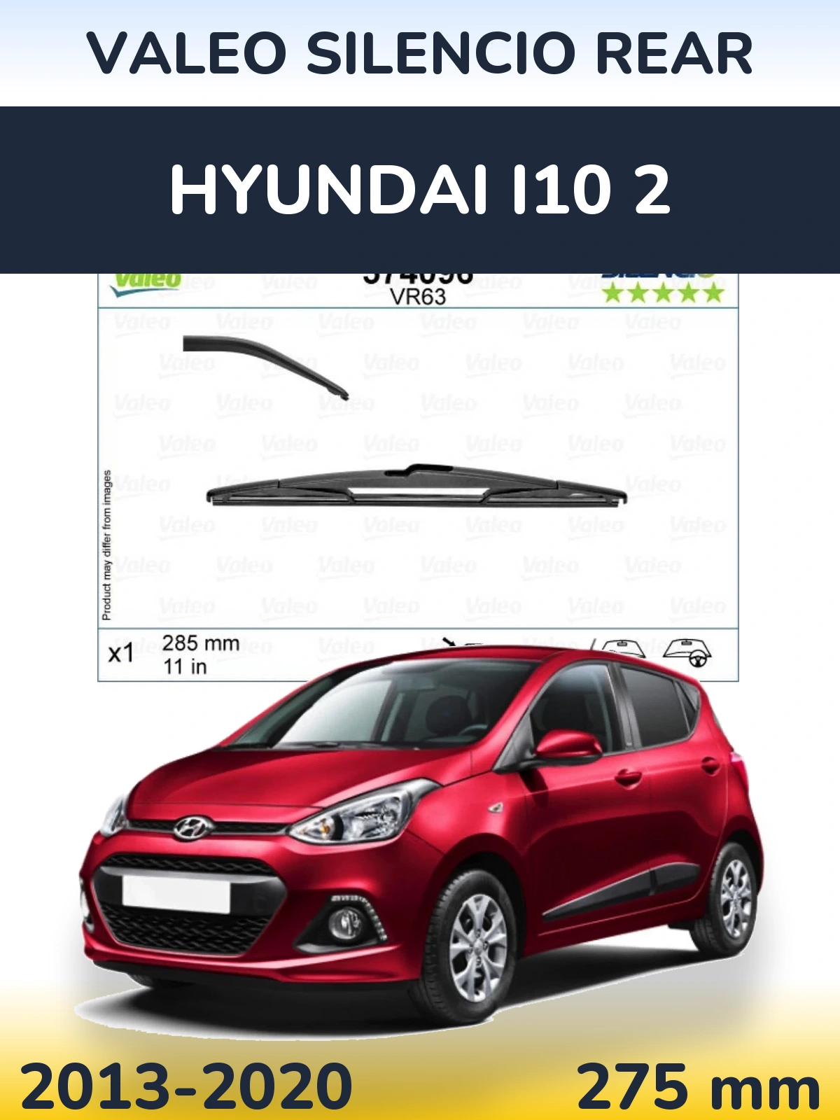 Ștergătoare Valeo Silencio Rear pentru Hyundai i10 2