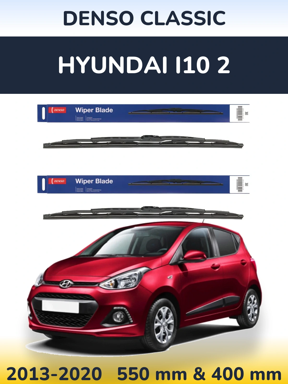 Ștergătoare Denso Classic pentru Hyundai i10 2