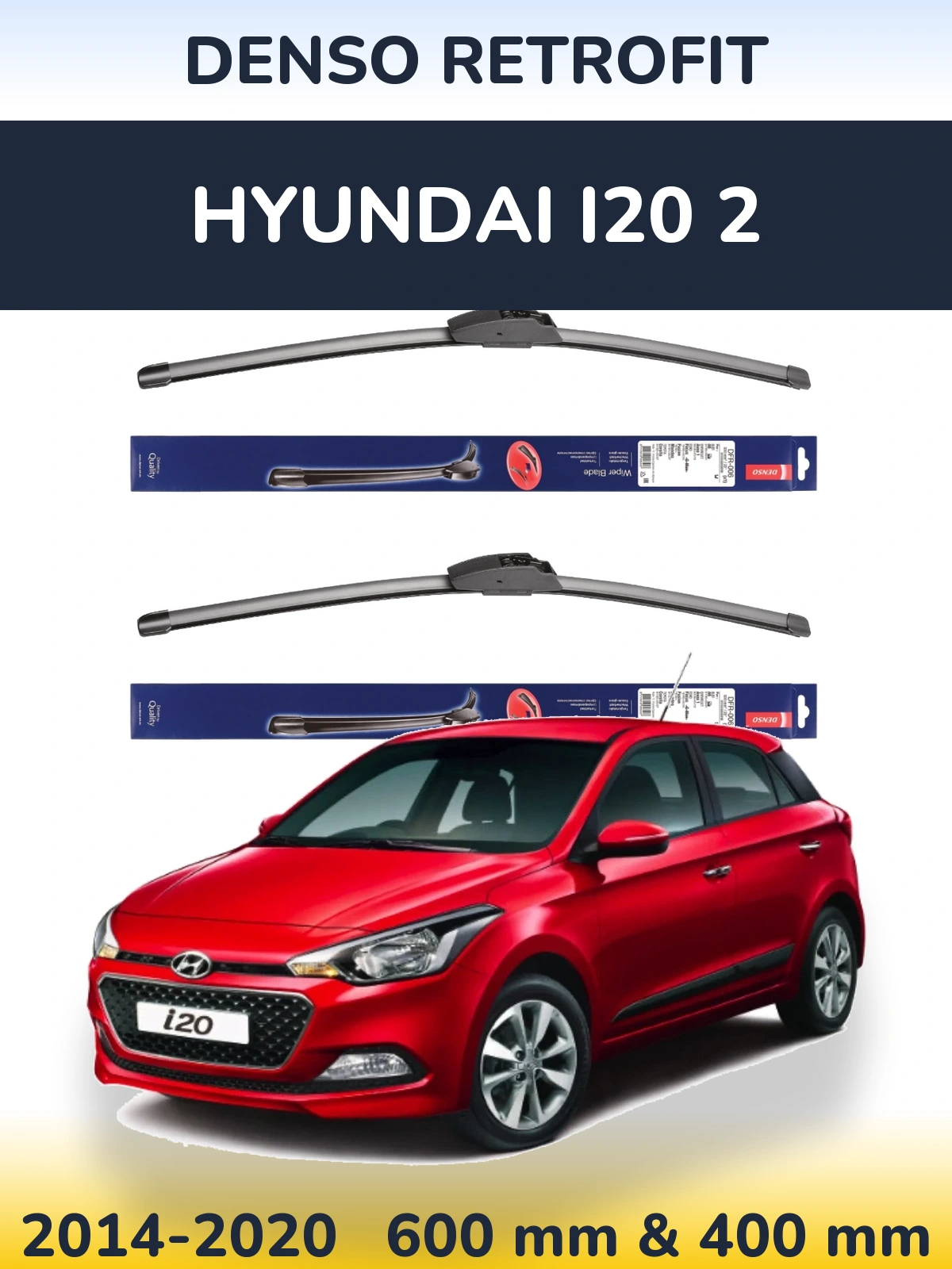 Ștergătoare Denso Retrofit pentru Hyundai i20 2