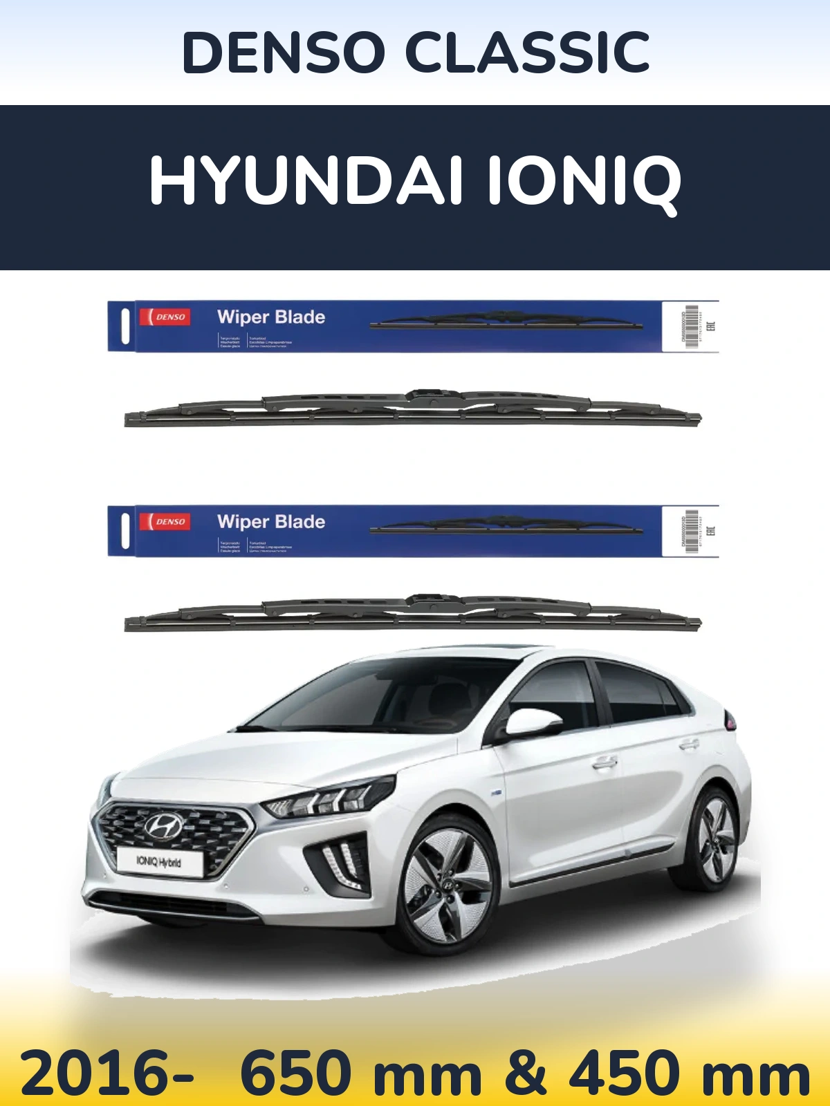 Ștergătoare Denso Classic pentru Hyundai IONIQ