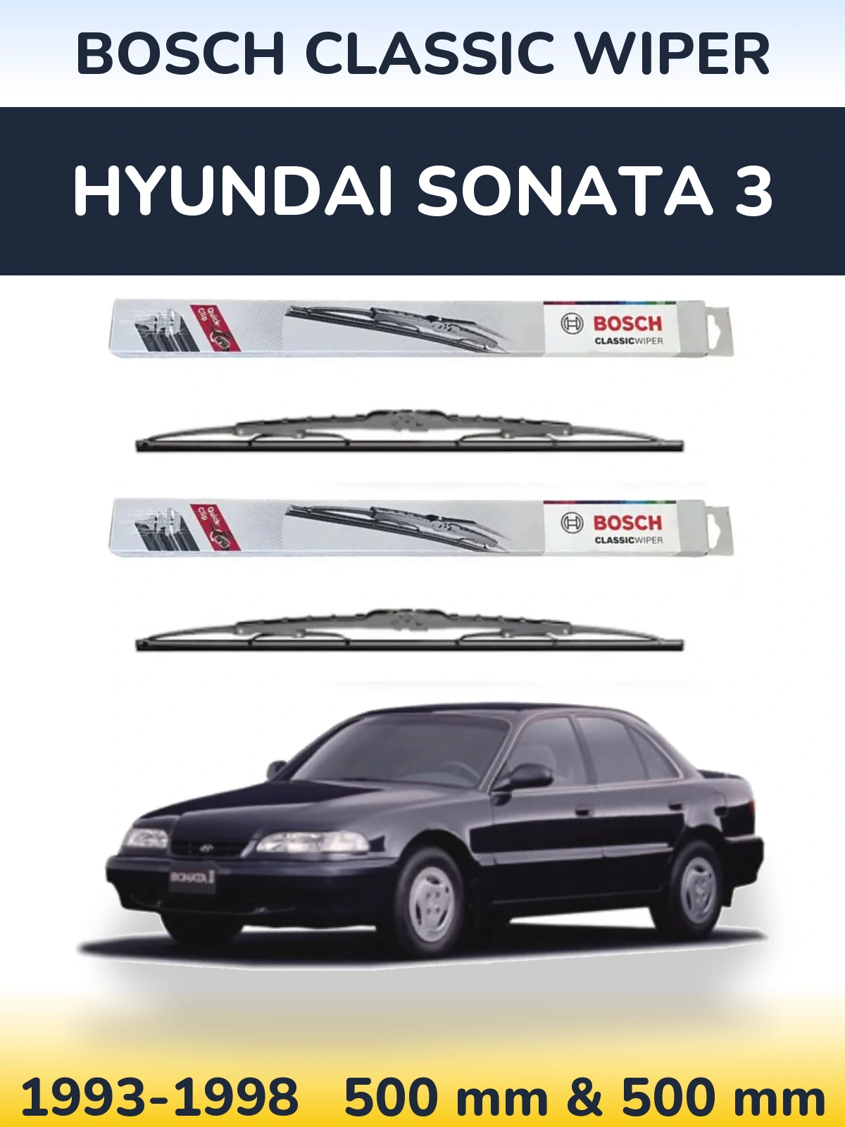 Ștergătoare BOSCH Classic Wiper pentru Hyundai Sonata 3